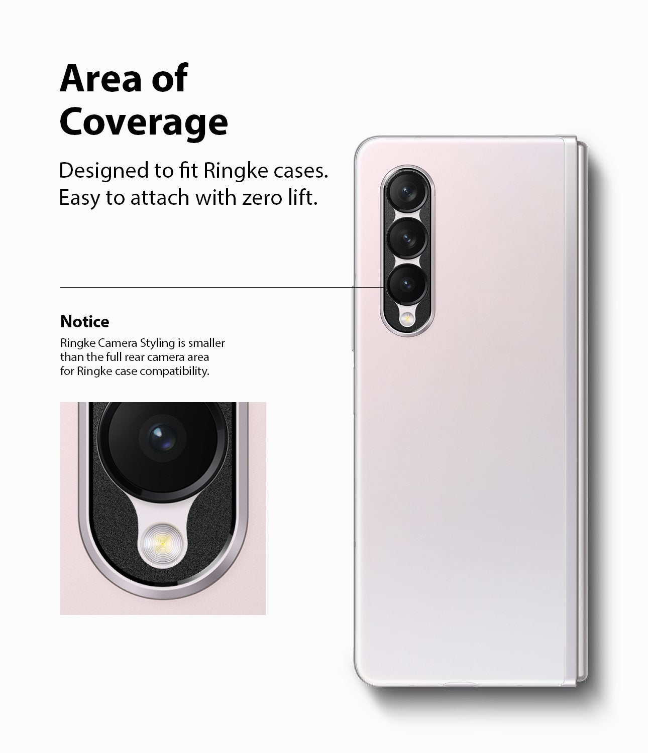 Protector De Cámara Aulumino Ringke Camera Styling Galaxy Z Fold 3