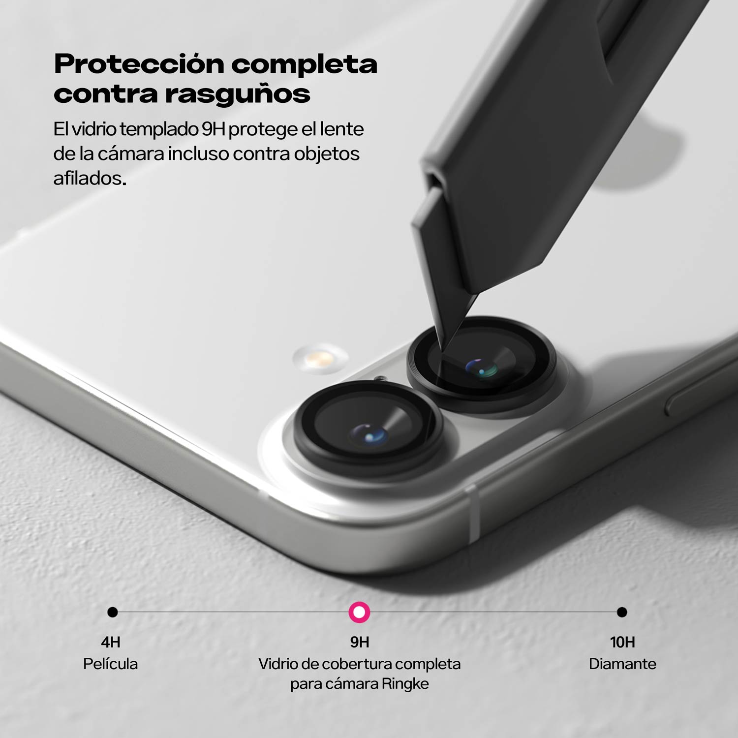 Protector de Cámara Ringke Lens Frame Para iPhone 16 Plus / iPhone 16 (instalador)