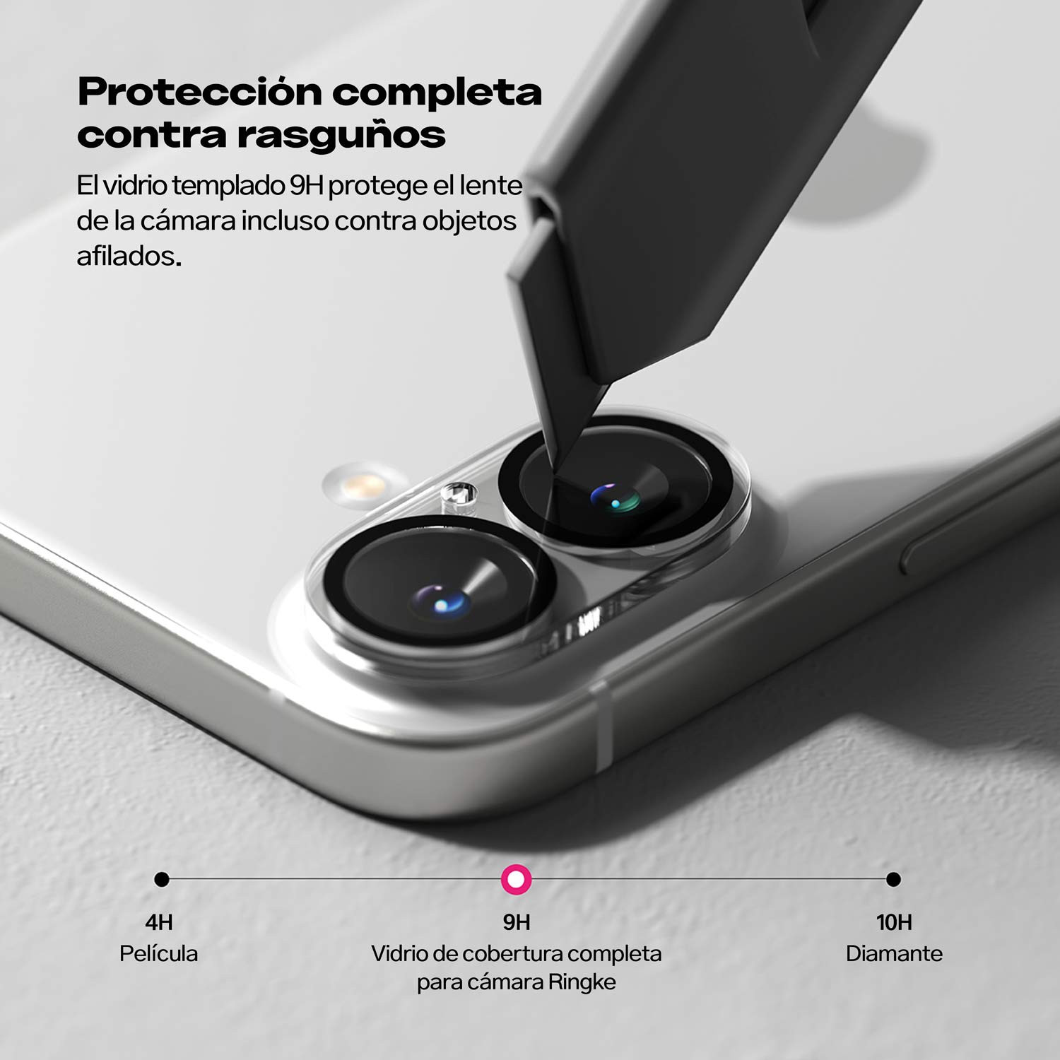 Protector de Cámara Ringke Full Cover Glass Para iPhone 16 Plus / iPhone 16 (2 und)