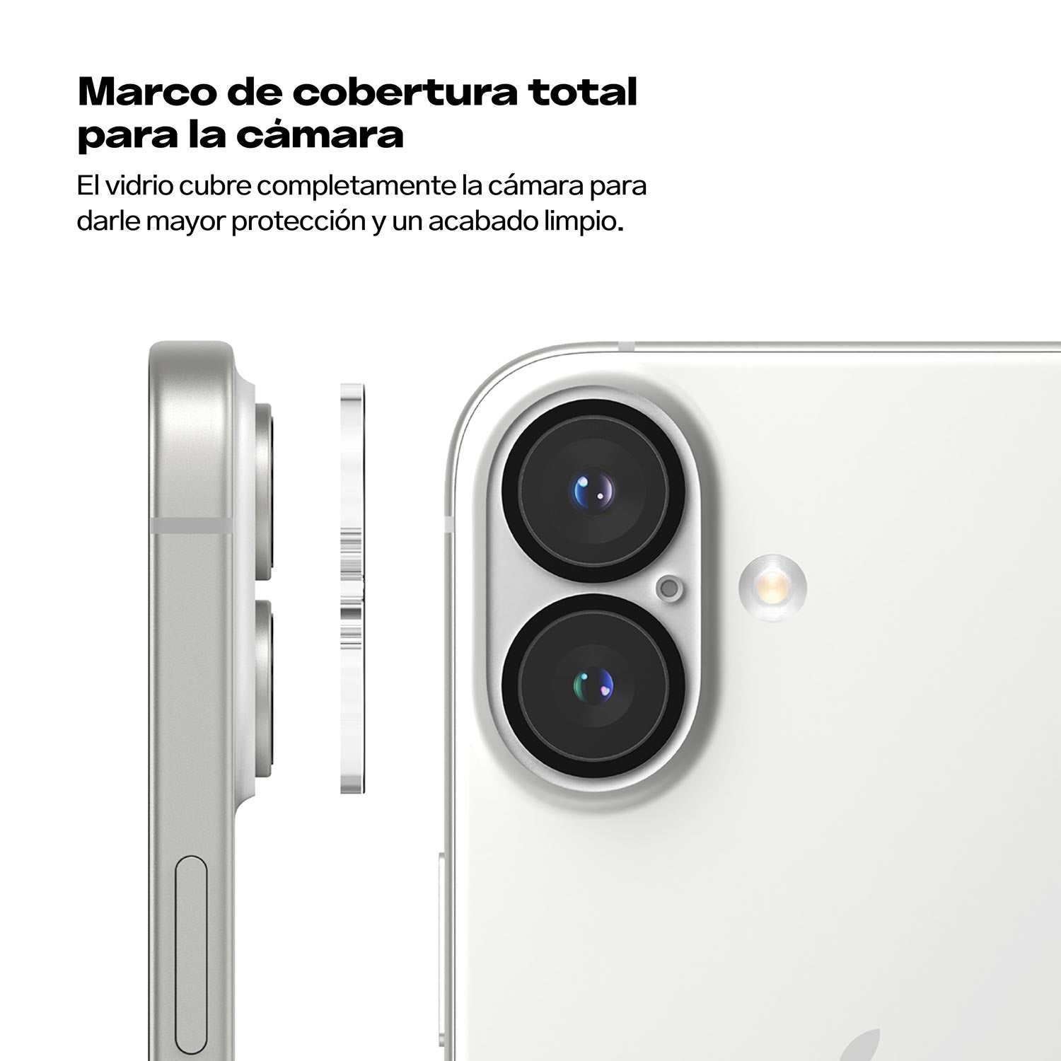 Protector de Cámara Ringke Full Cover Glass Para iPhone 16 Plus / iPhone 16 (2 und)