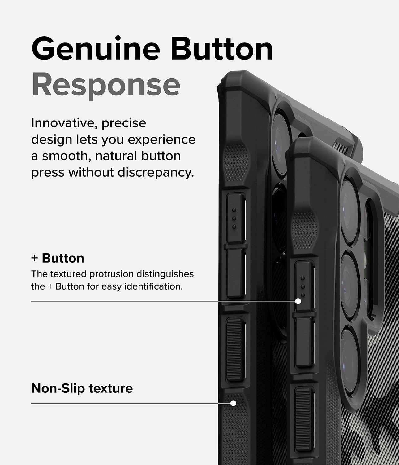 Case Negro Camuflada Ringke Fusion-X Design Para Galaxy S23 Ultra