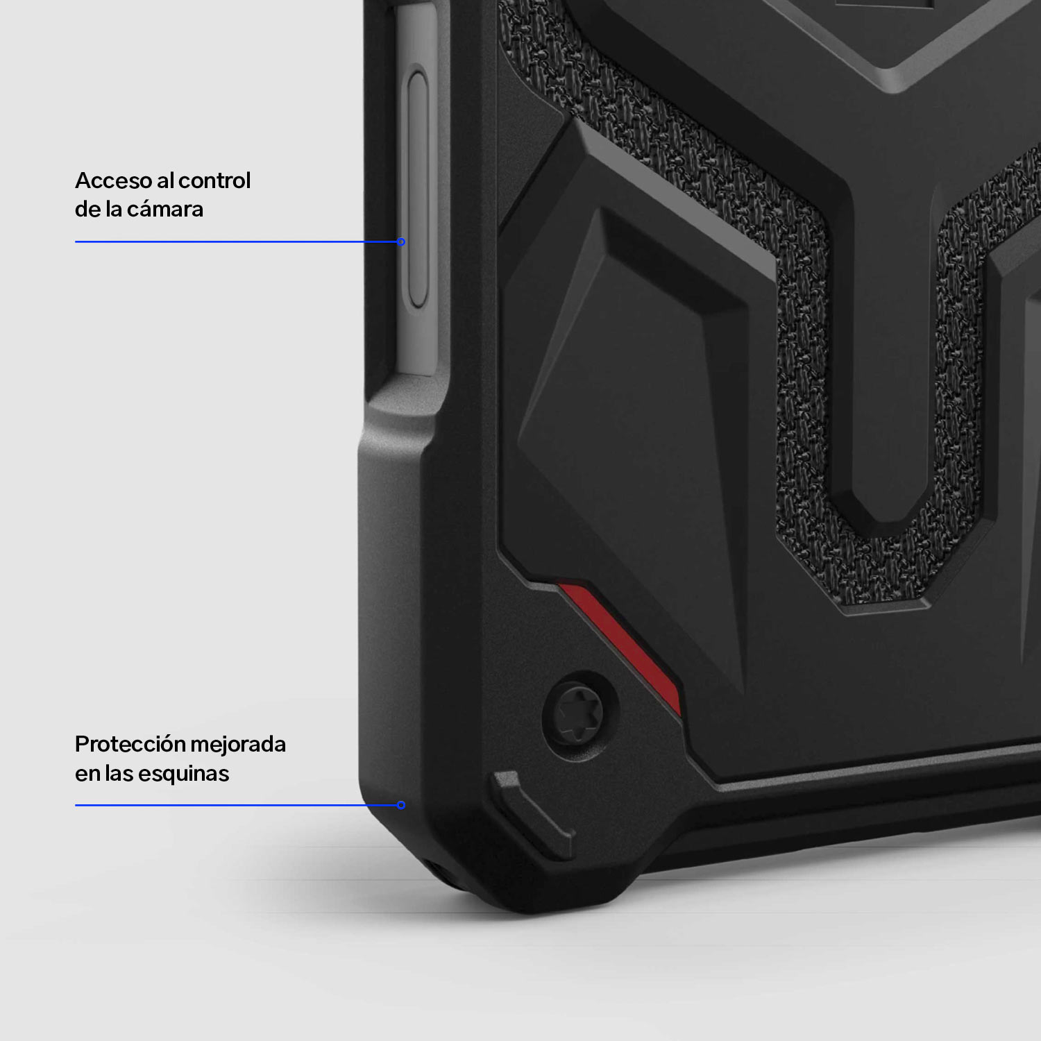 Case Negro UAG Monarch Pro Kevlar® Para iPhone 16 Pro (MagSafe)