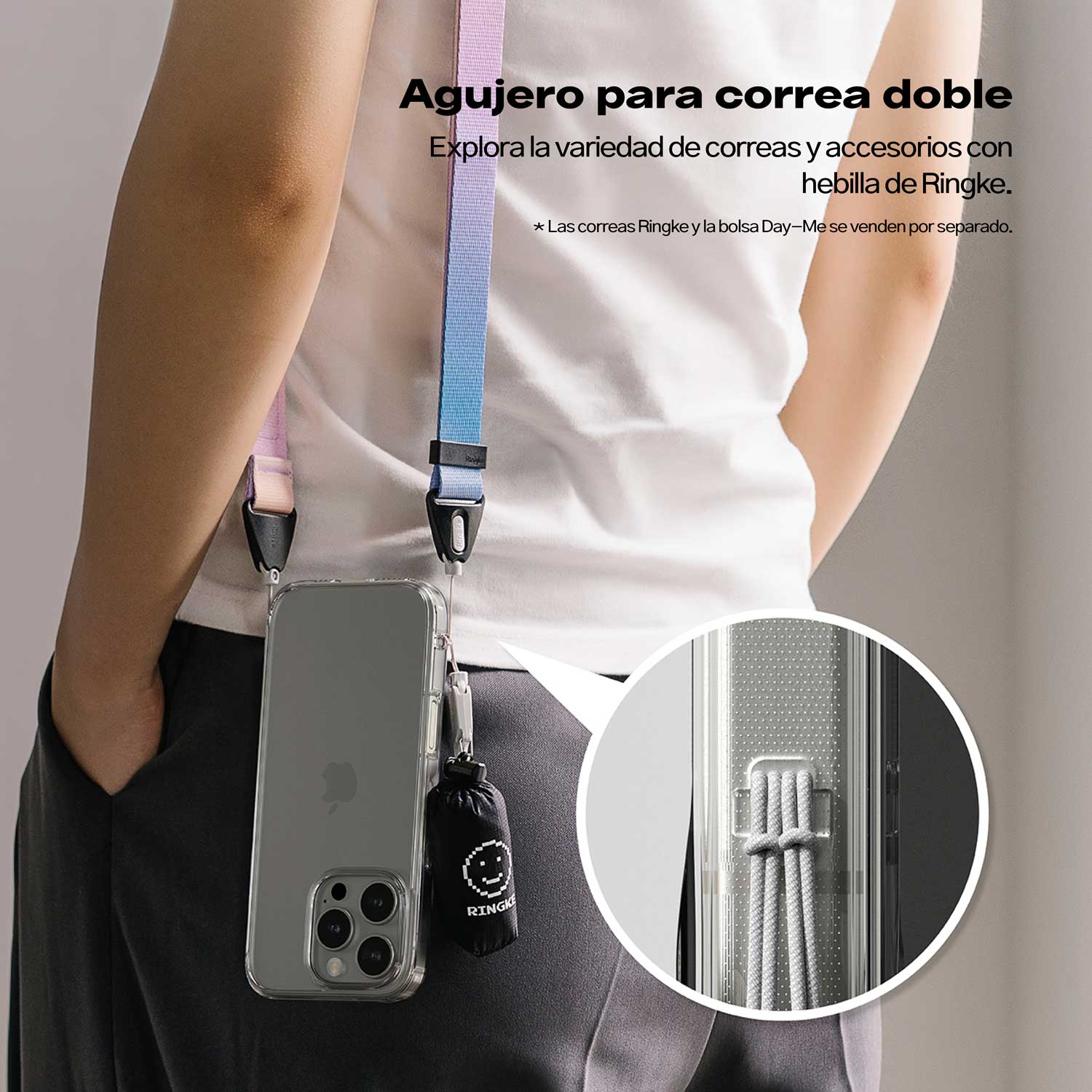 Case Blanco Transparente Fusion Para iPhone 16 Pro Max