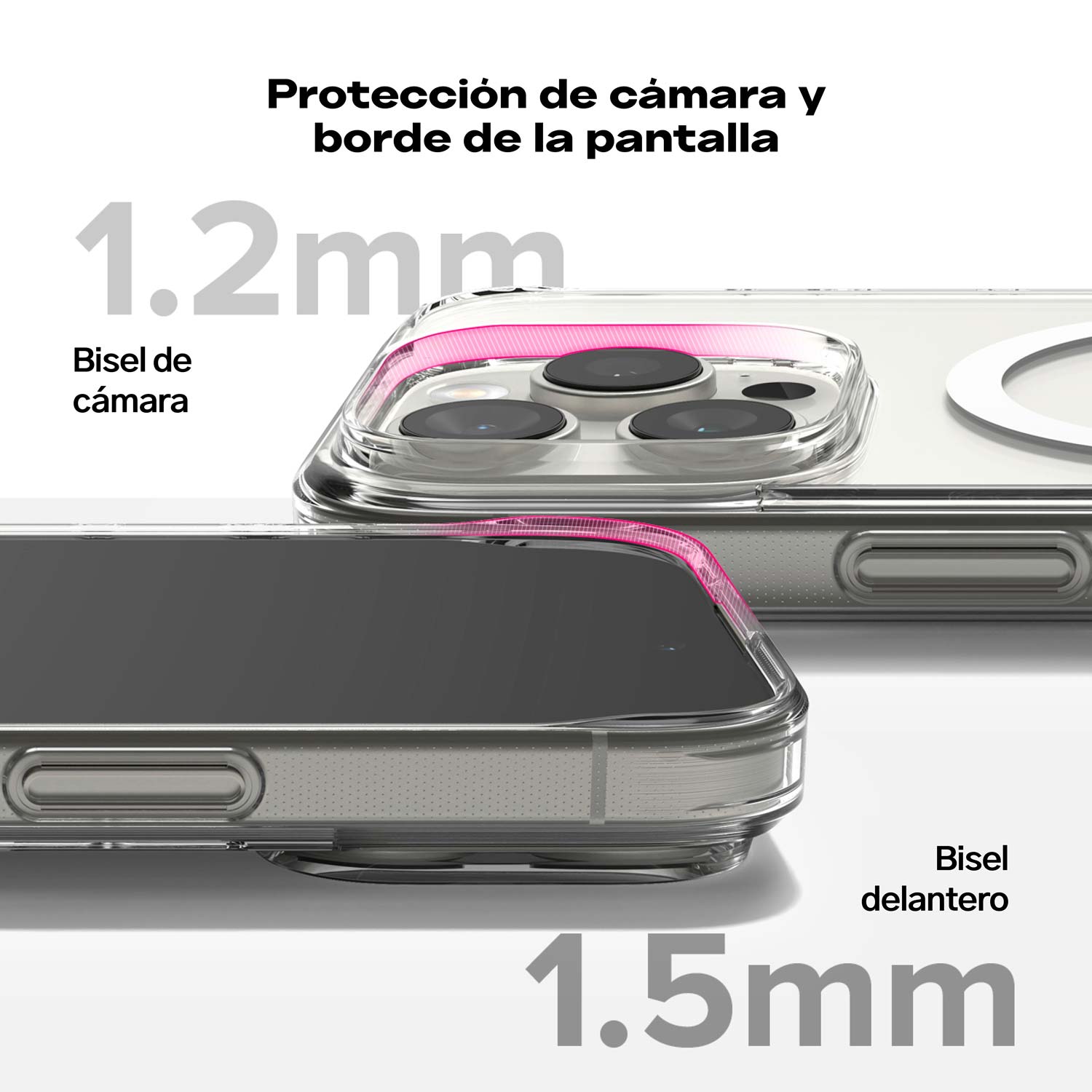 Case Clear Ringke Fusion iPhone 16 Pro Con MagSafe