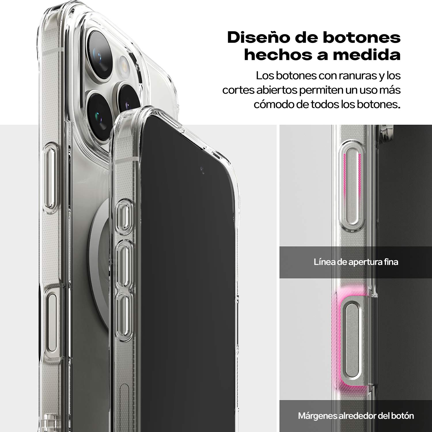 Case Clear Ringke Fusion iPhone 16 Pro Con MagSafe