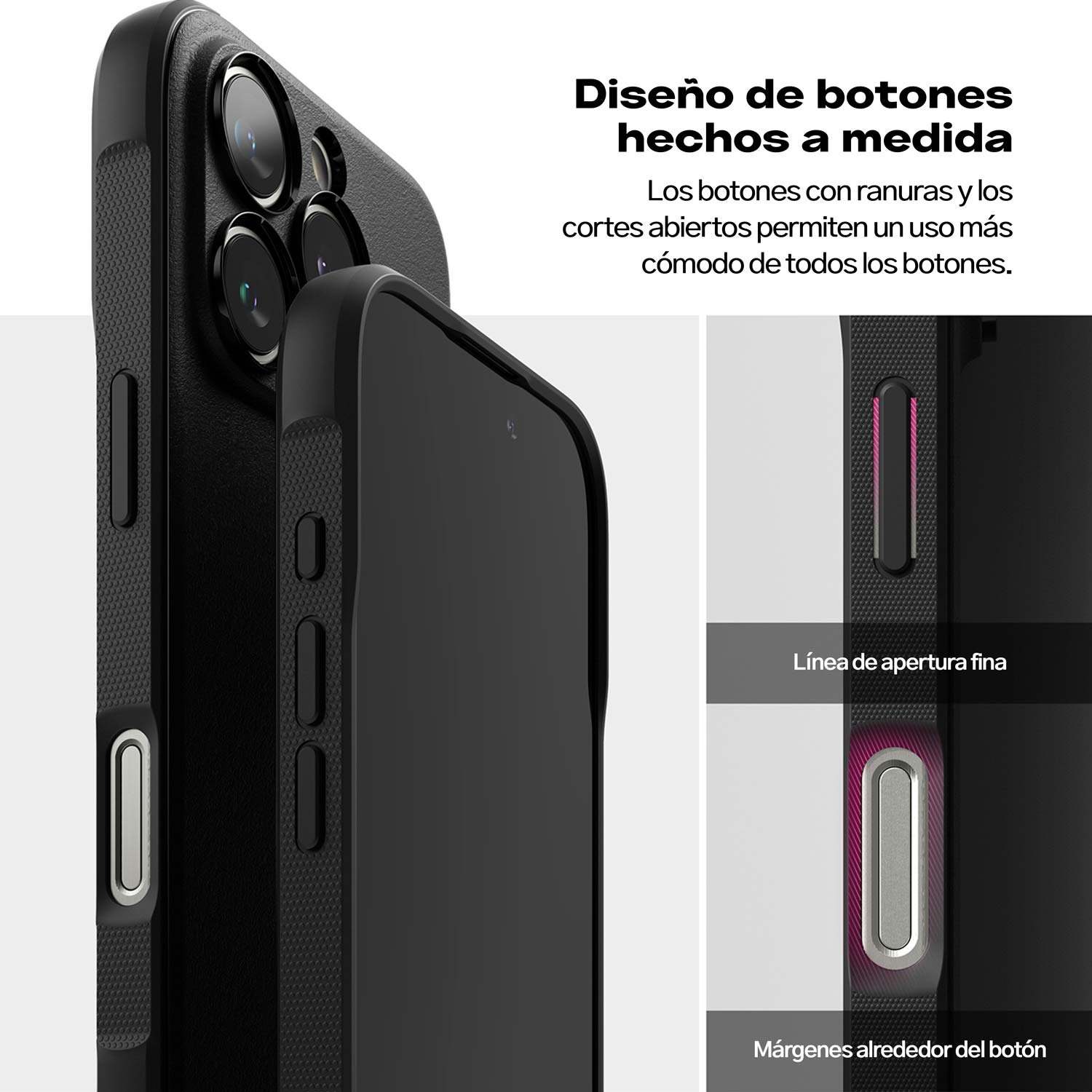 Case Negro Ringke Onyx Para iPhone 16 Pro Con MagSafe