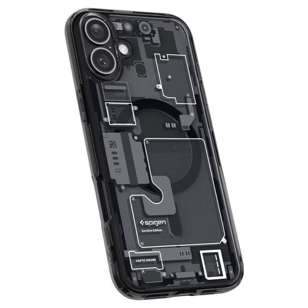 Case Negro Spigen Ultra Hybrid Zero One Para iPhone 16 Con MagSafe