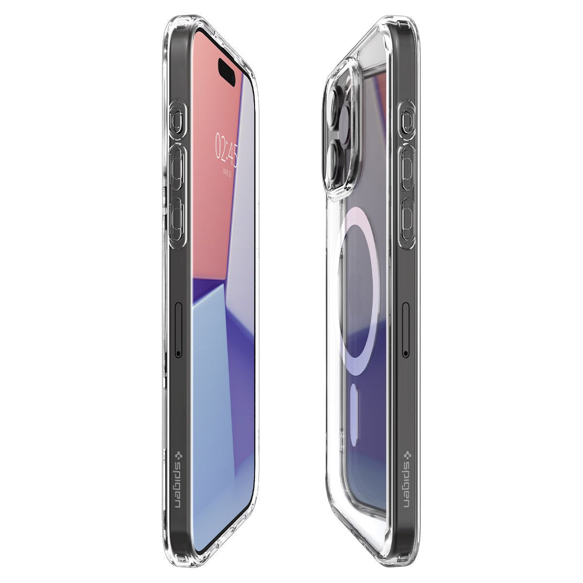 Case Transparente Spigen Crystal Hybrid Para iPhone 15 Pro Max (MagSafe)