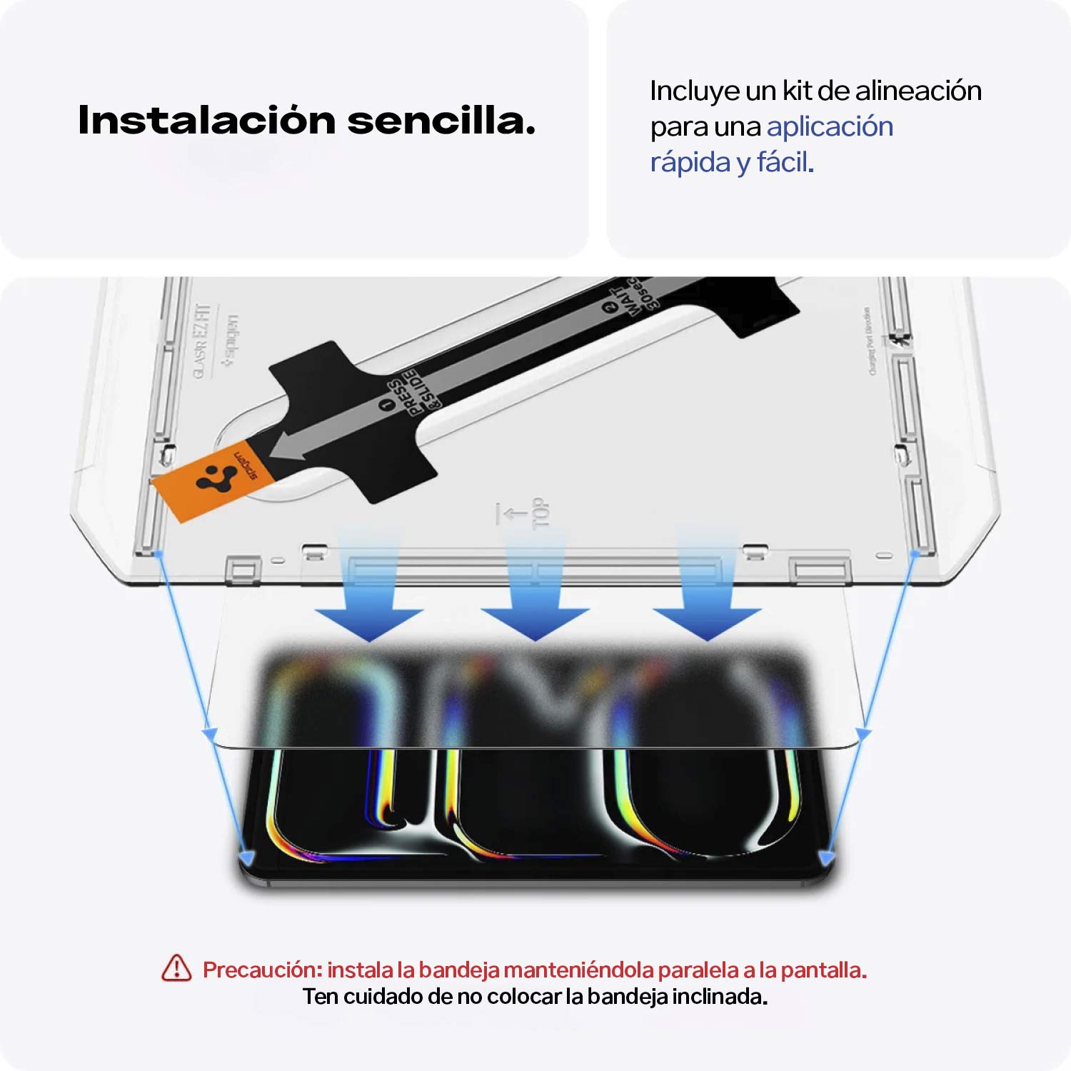 Protector Pantalla Vidrio Spigen Paper Touch EZ Fit Para iPad Pro 11" M4 (2024)