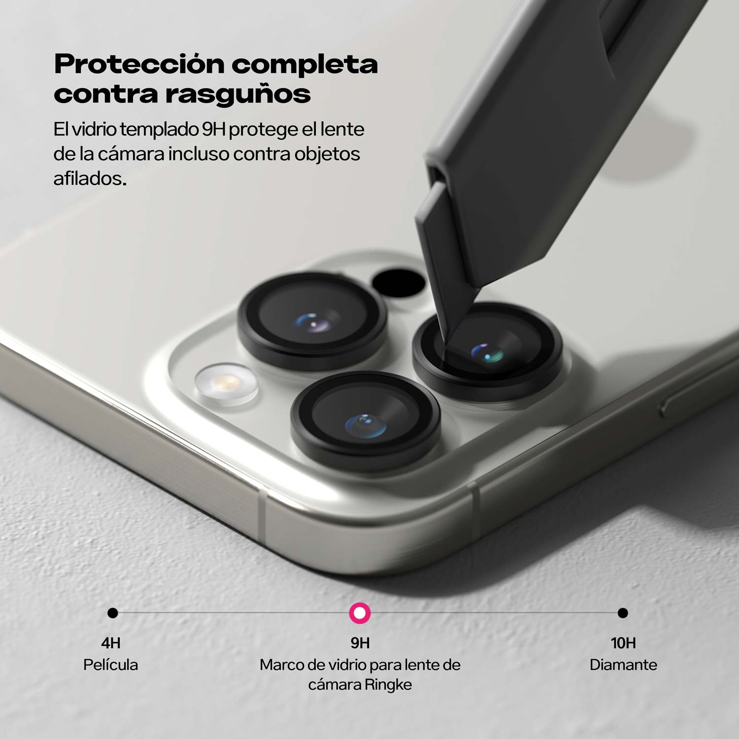 Protector Cámara Ringke Lens Frame Para iPhone 16 Pro Max / iPhone 16 Pro (2 Pack)