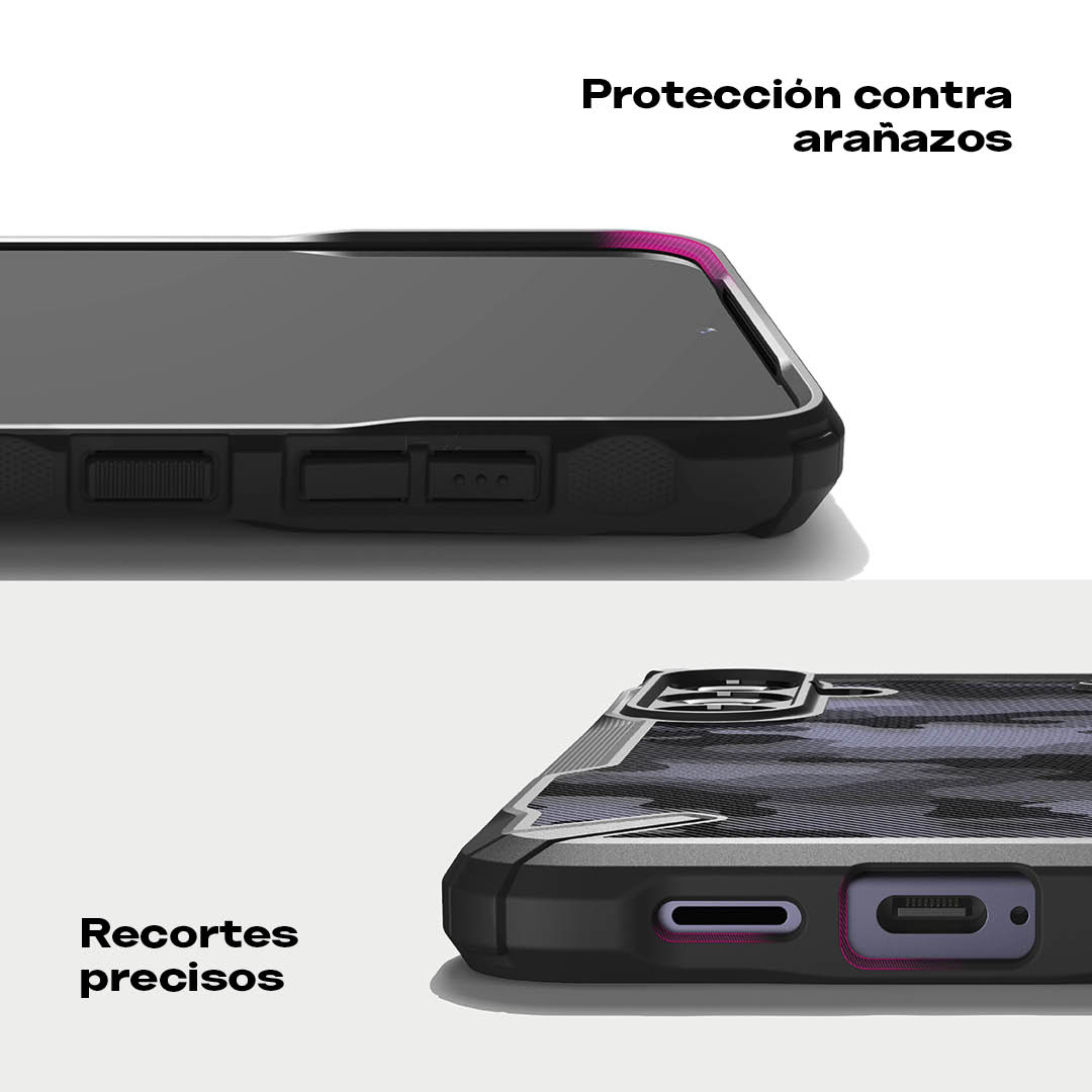 Case Negro Camuflado Ringke Fusion X Design Para Galaxy S24