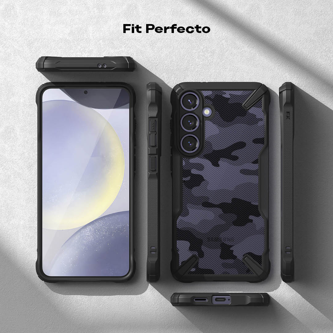 Case Negro Camuflado Ringke Fusion X Design Para Galaxy S24