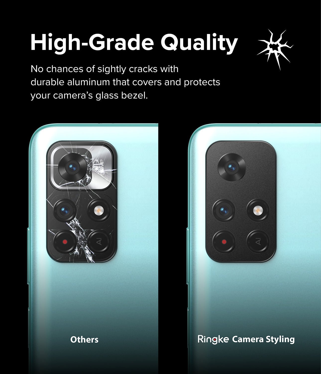 Protector Camara Aluminio Ringke Camera Styling Para Xiaomi Poco M4 Pro 5G / Note 11T 5G / Note 11