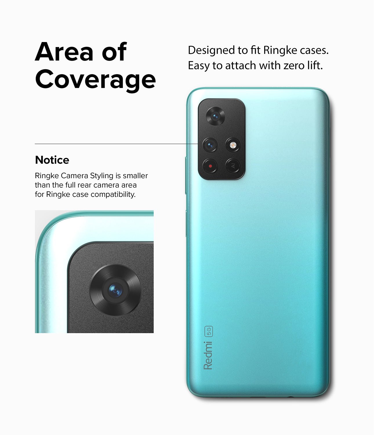 Protector Camara Aluminio Ringke Camera Styling Para Xiaomi Poco M4 Pro 5G / Note 11T 5G / Note 11