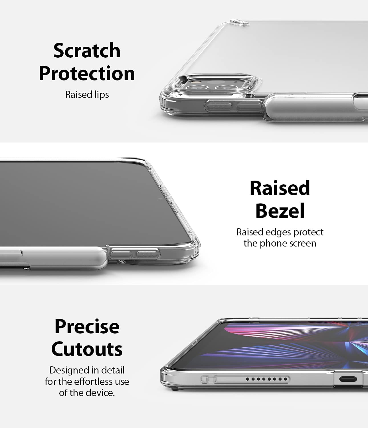 Case Transparente Ringke Fusion Para iPad Pro 11" (4th, 3th, 2th, 1th)