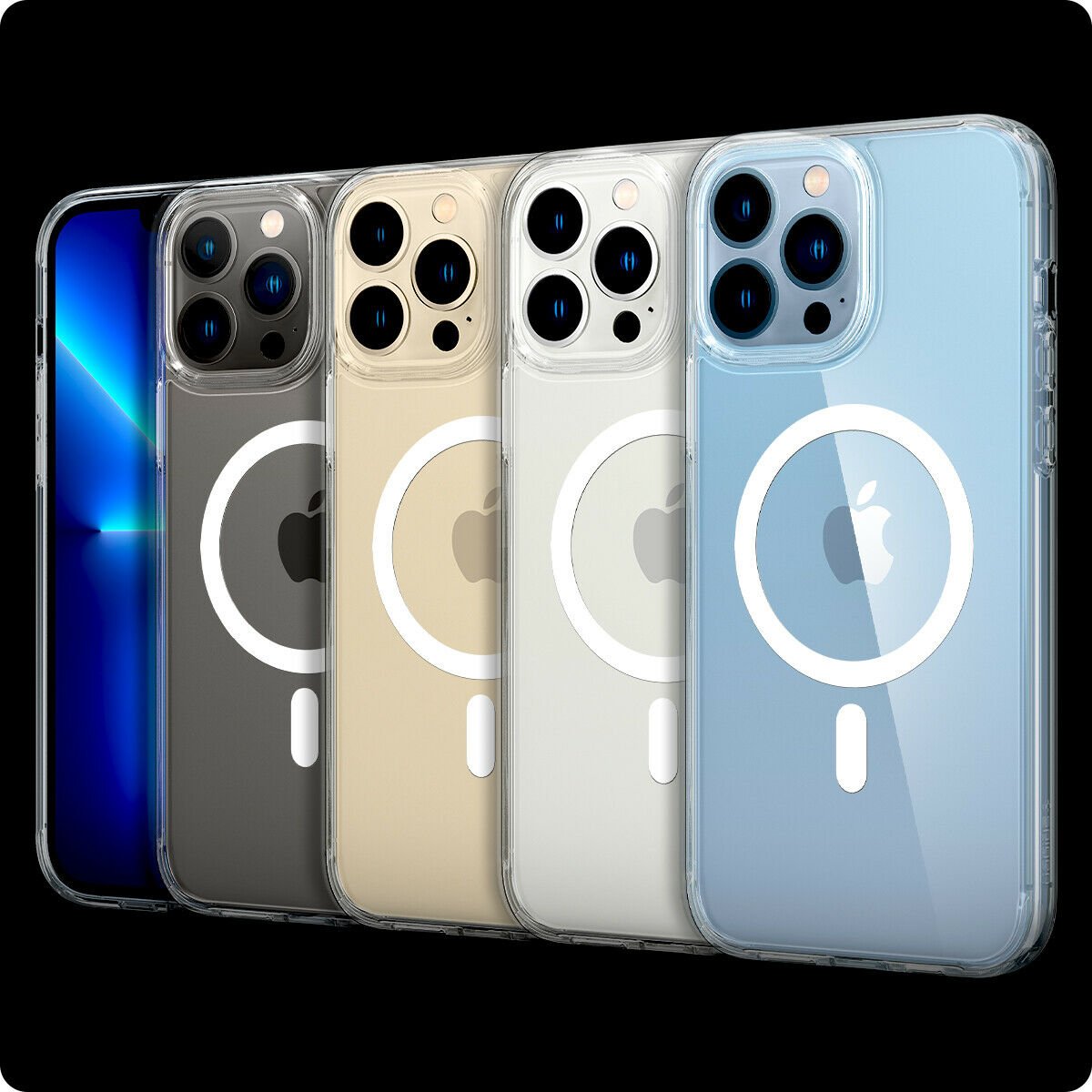 Case Blanco Spigen Ultra Hybrid Para iPhone 13 Pro Max Con Magsafe