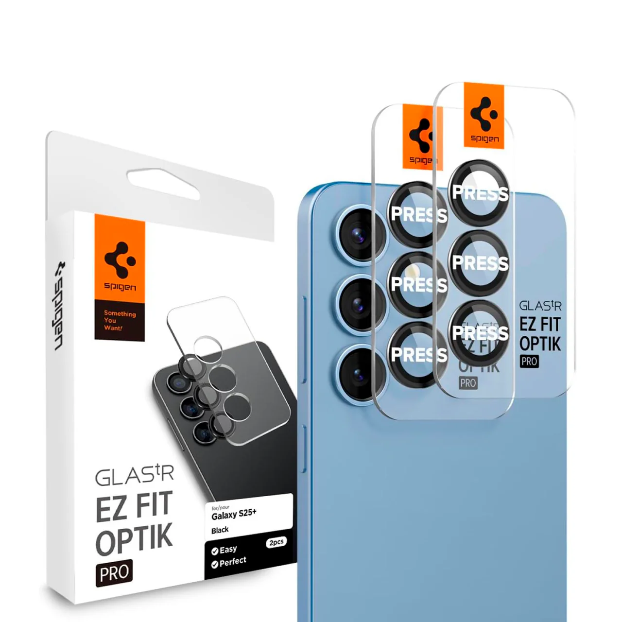 Mica Protector De Lente Spigen Para Galaxy S25 Plus (2 Pack)