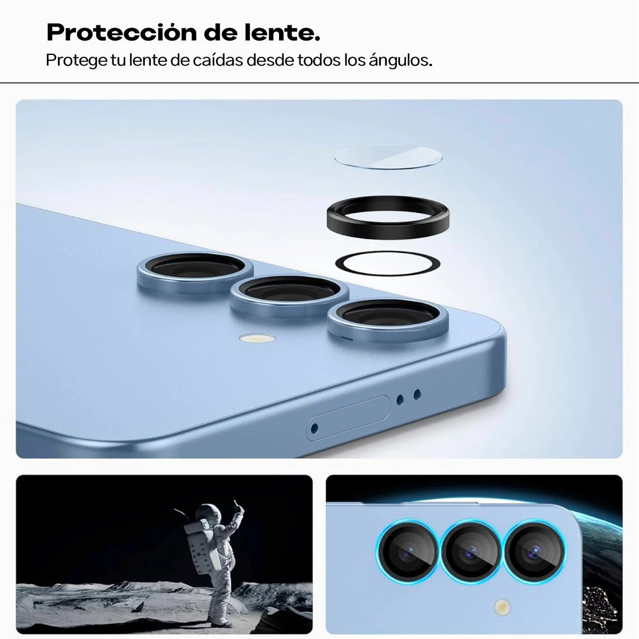 Mica Protector De Lente Spigen Para Galaxy S25 Plus (2 Pack)