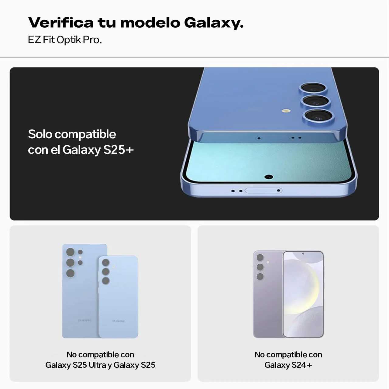 Mica Protector De Lente Spigen Para Galaxy S25 Plus (2 Pack)