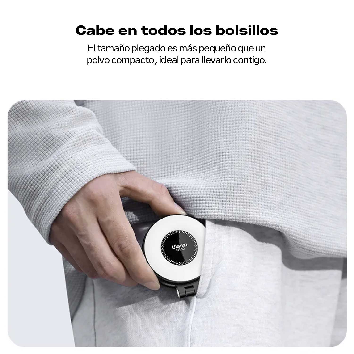 Aro Luz LED Portatil Ulanzi Para Celular Con Magsafe
