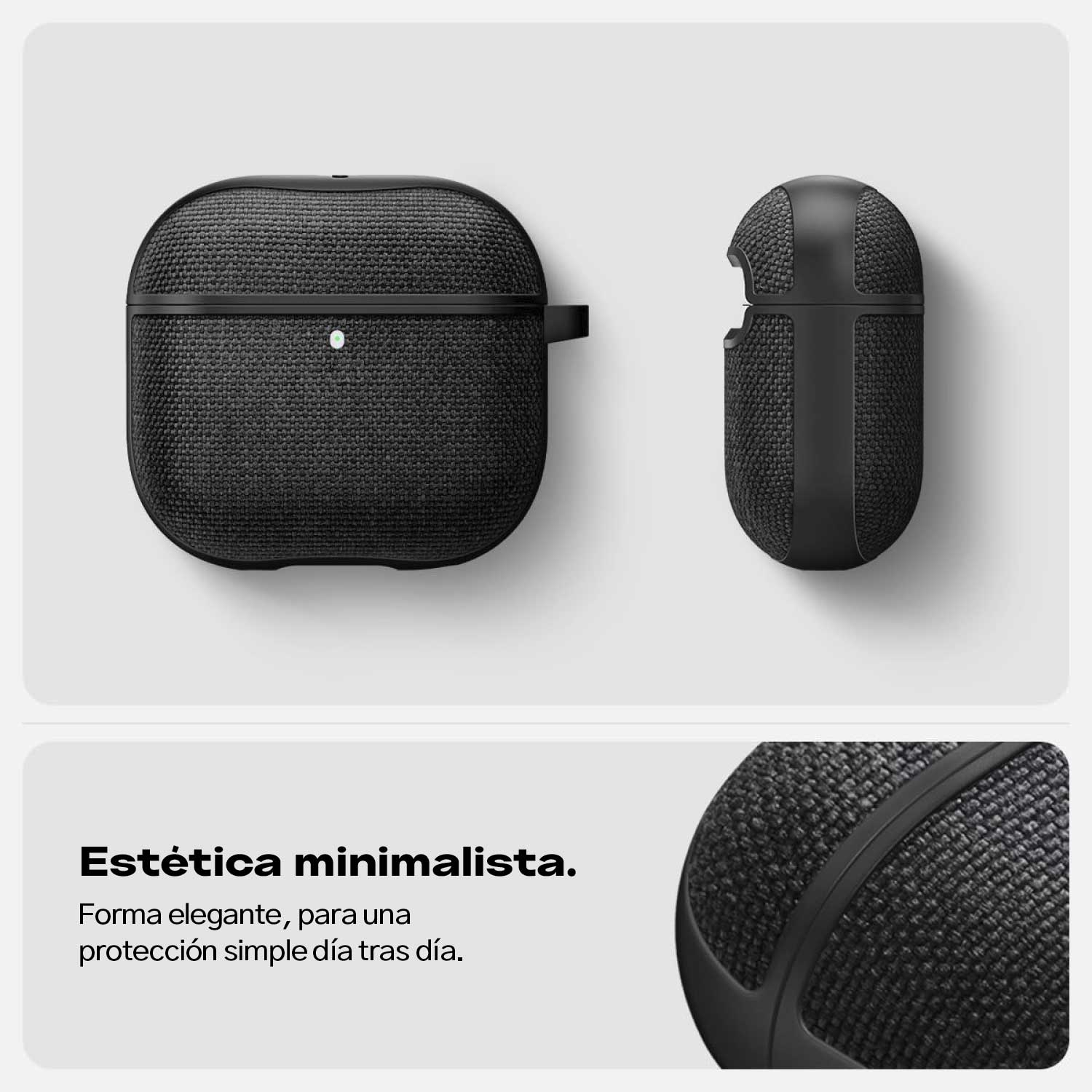 Case Negro Spigen Urban Fit Para AirPods 4