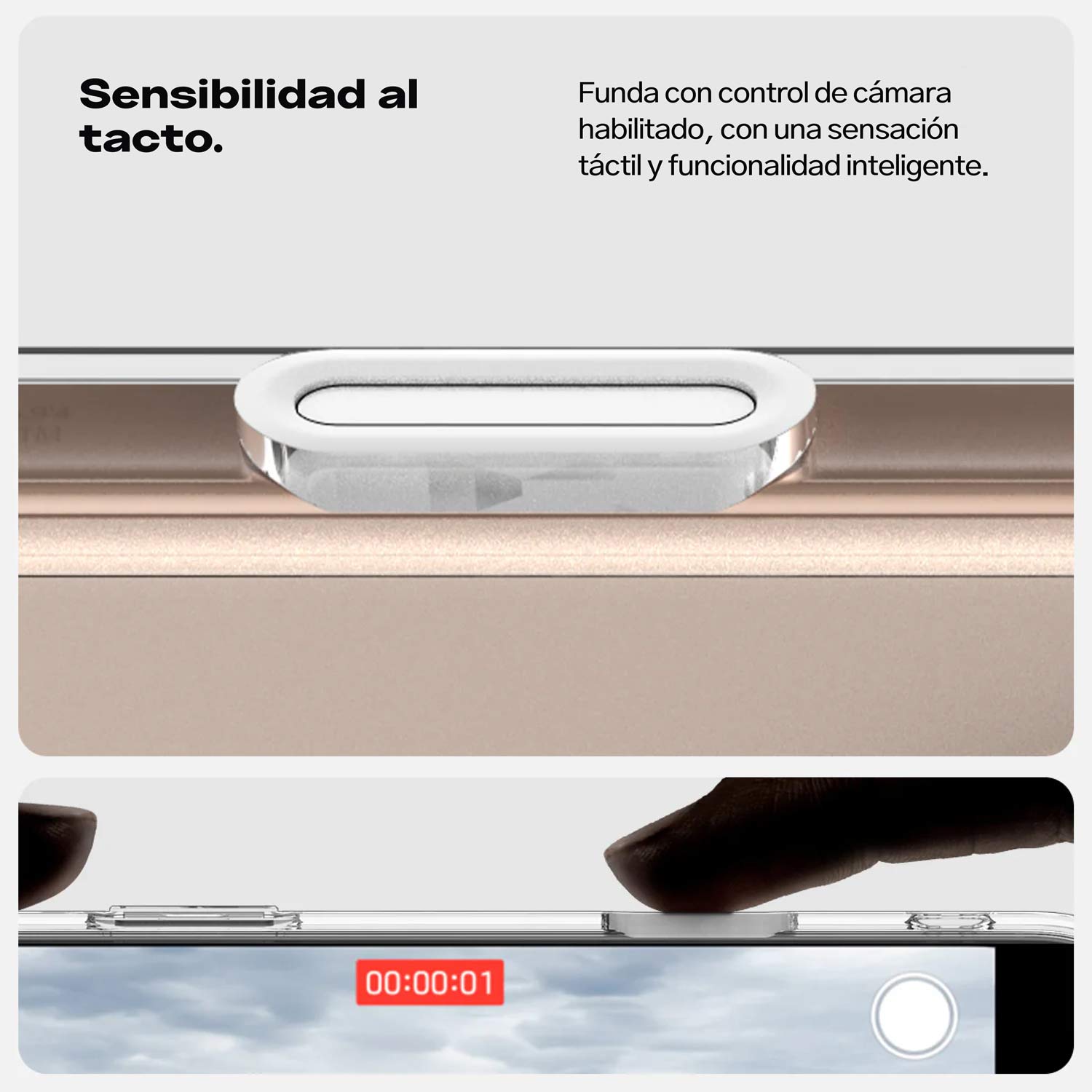 Case Spigen Ultra Hybrid + Control de Cámara Para iPhone 16 Pro Max Con MagSafe