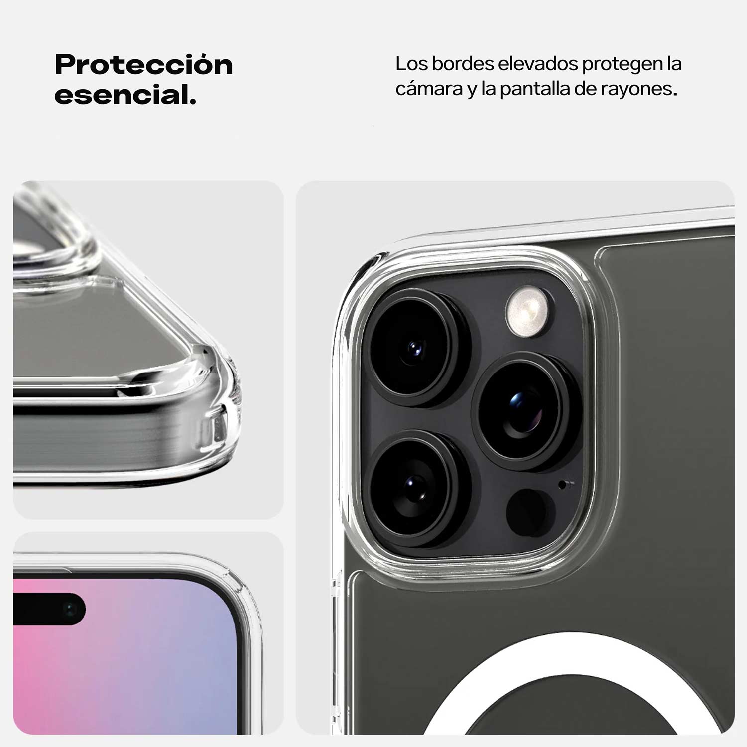 Case Spigen Ultra Hybrid + Control de Cámara Para iPhone 16 Pro Max Con MagSafe