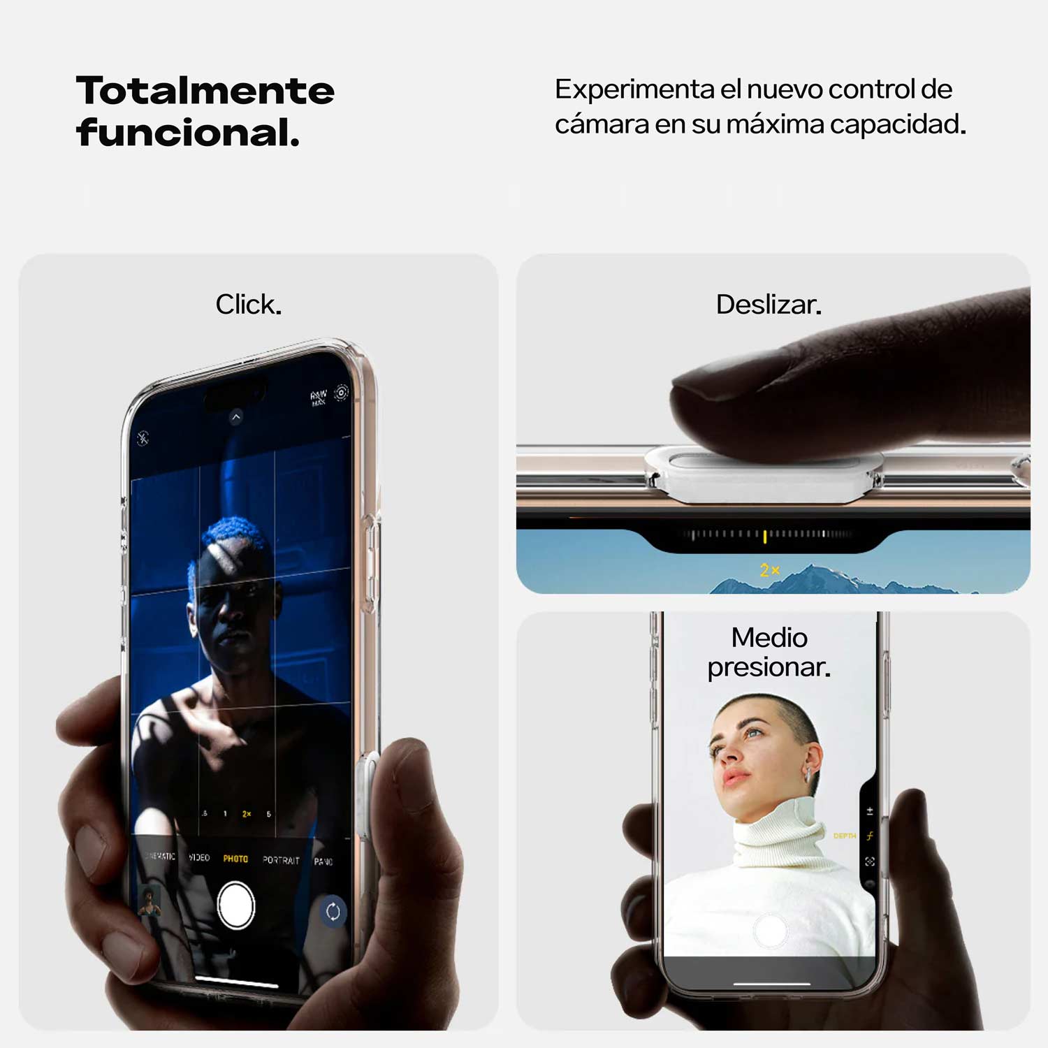 Case Spigen Ultra Hybrid + Control de Cámara Para iPhone 16 Pro Max Con MagSafe