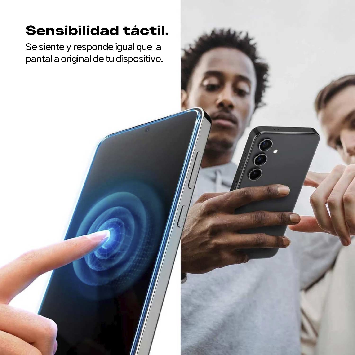 Protector Pantalla Vidrio Spigen EZ FIT GLAS.tR Para Galaxy S25 / Galaxy S24 (2 UND)