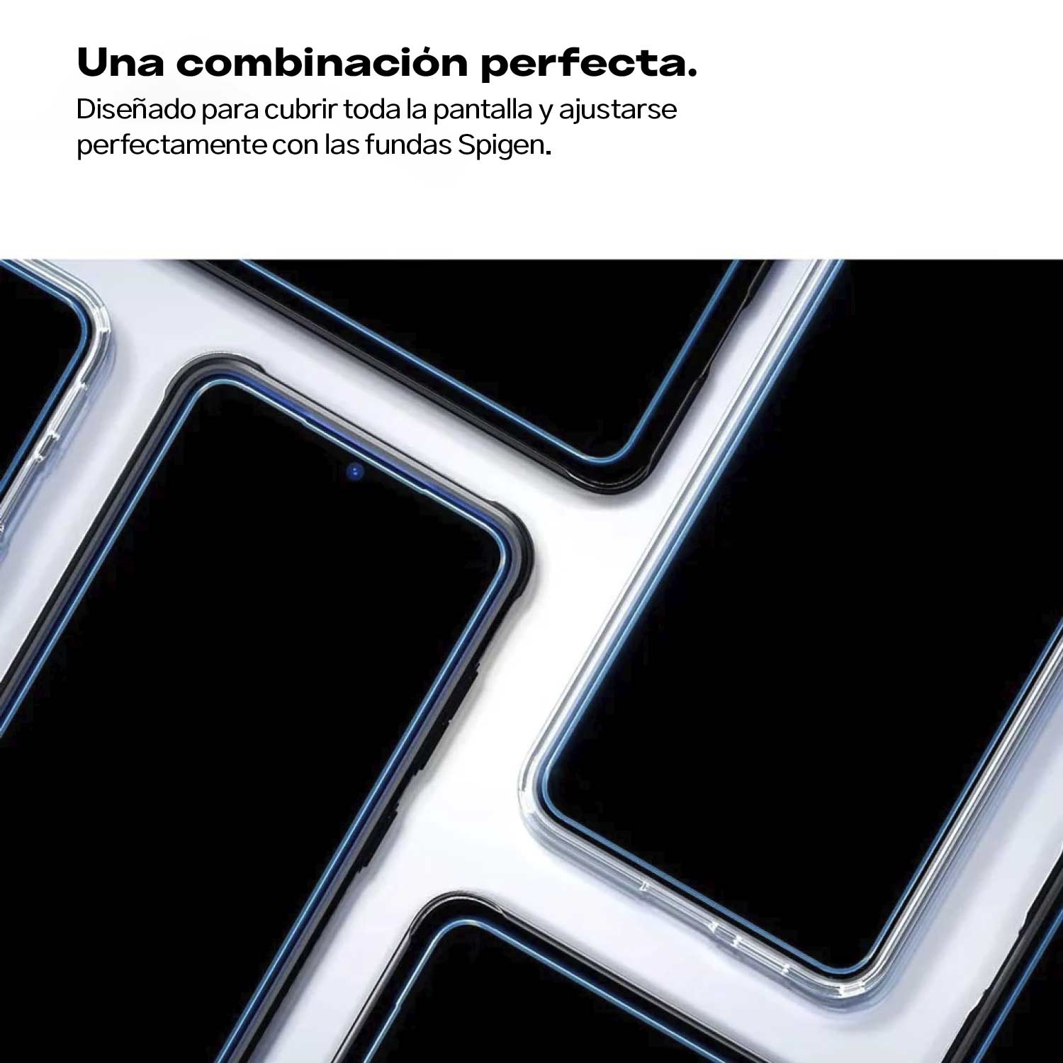 Protector Pantalla Vidrio Spigen EZ FIT GLAS.tR Para Galaxy S25 / Galaxy S24 (2 UND)