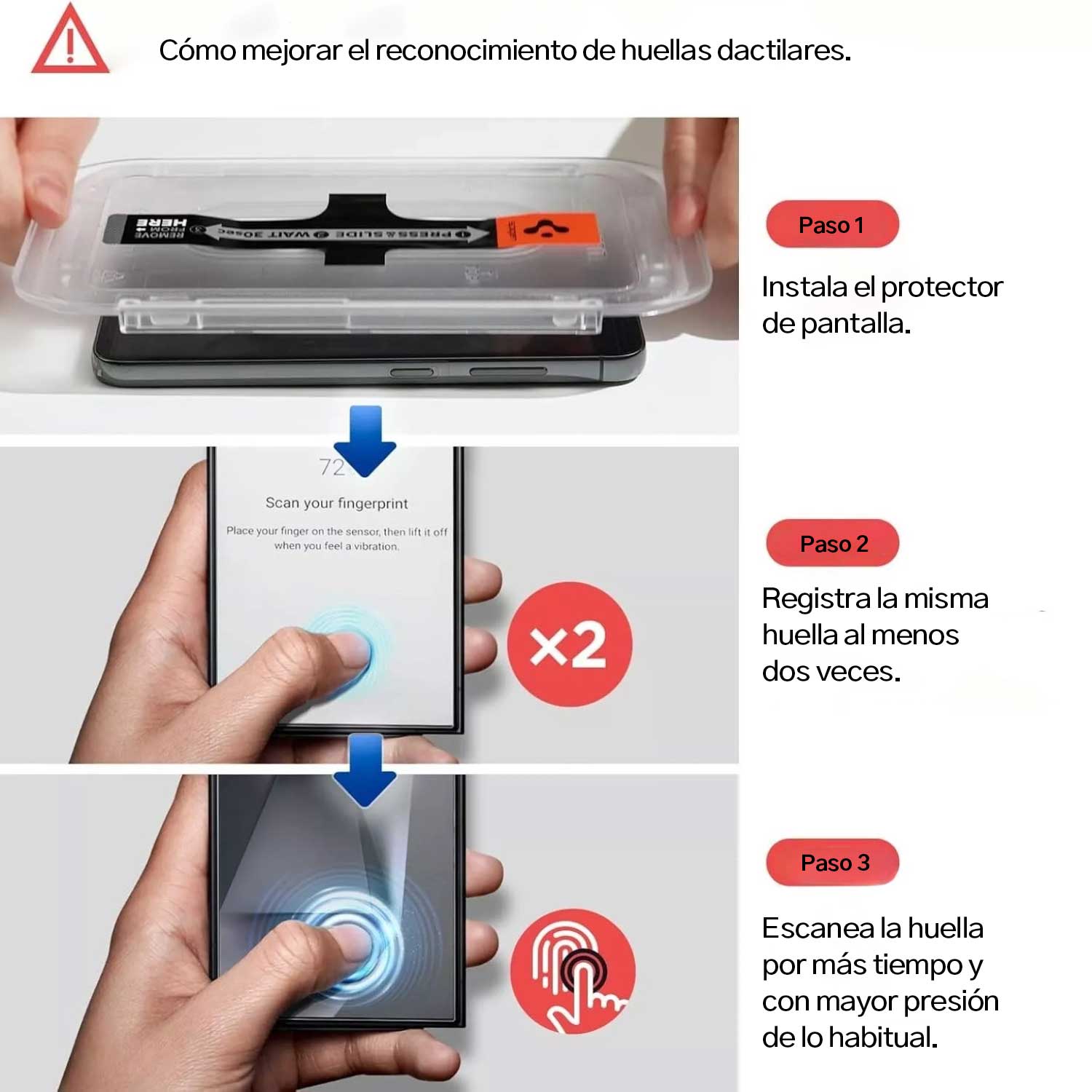 Protector Pantalla Vidrio Spigen EZ FIT GLAS.tR Para Galaxy S25 / Galaxy S24 (2 UND)