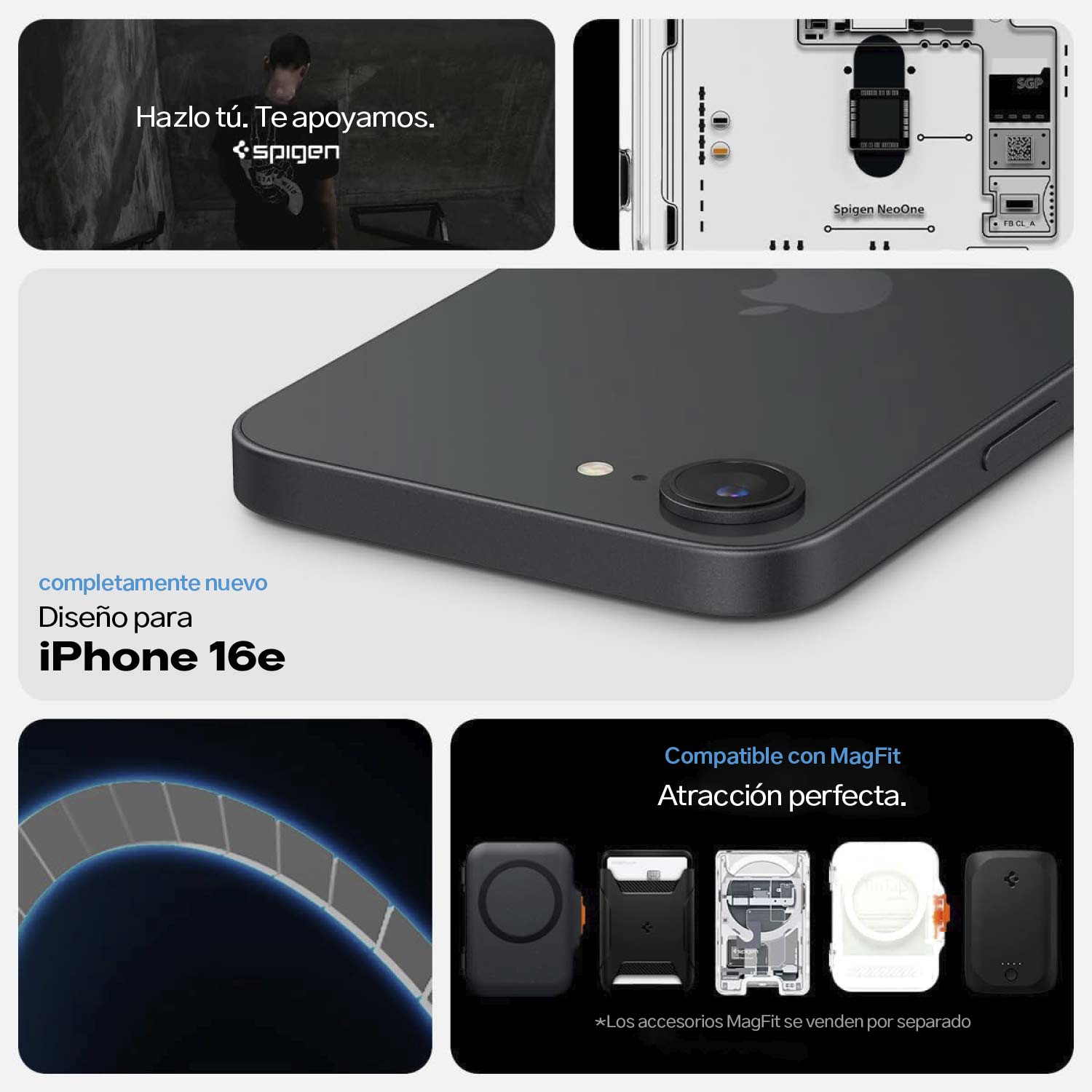 Case Spigen Ultra Hybrid Neo One Para iPhone 16e (MagSafe)