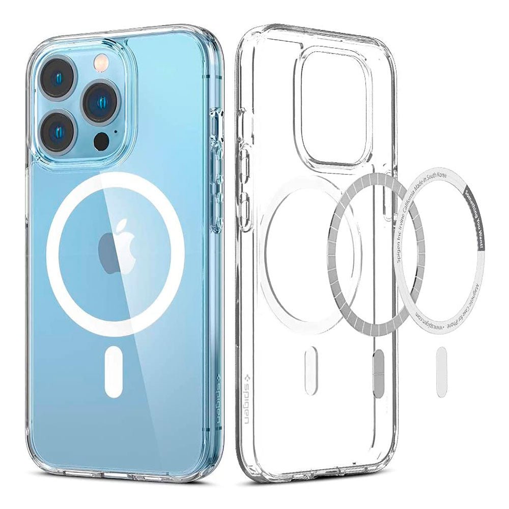 Case Blanco Spigen Ultra Hybrid Para iPhone 13 Pro Con Magsafe
