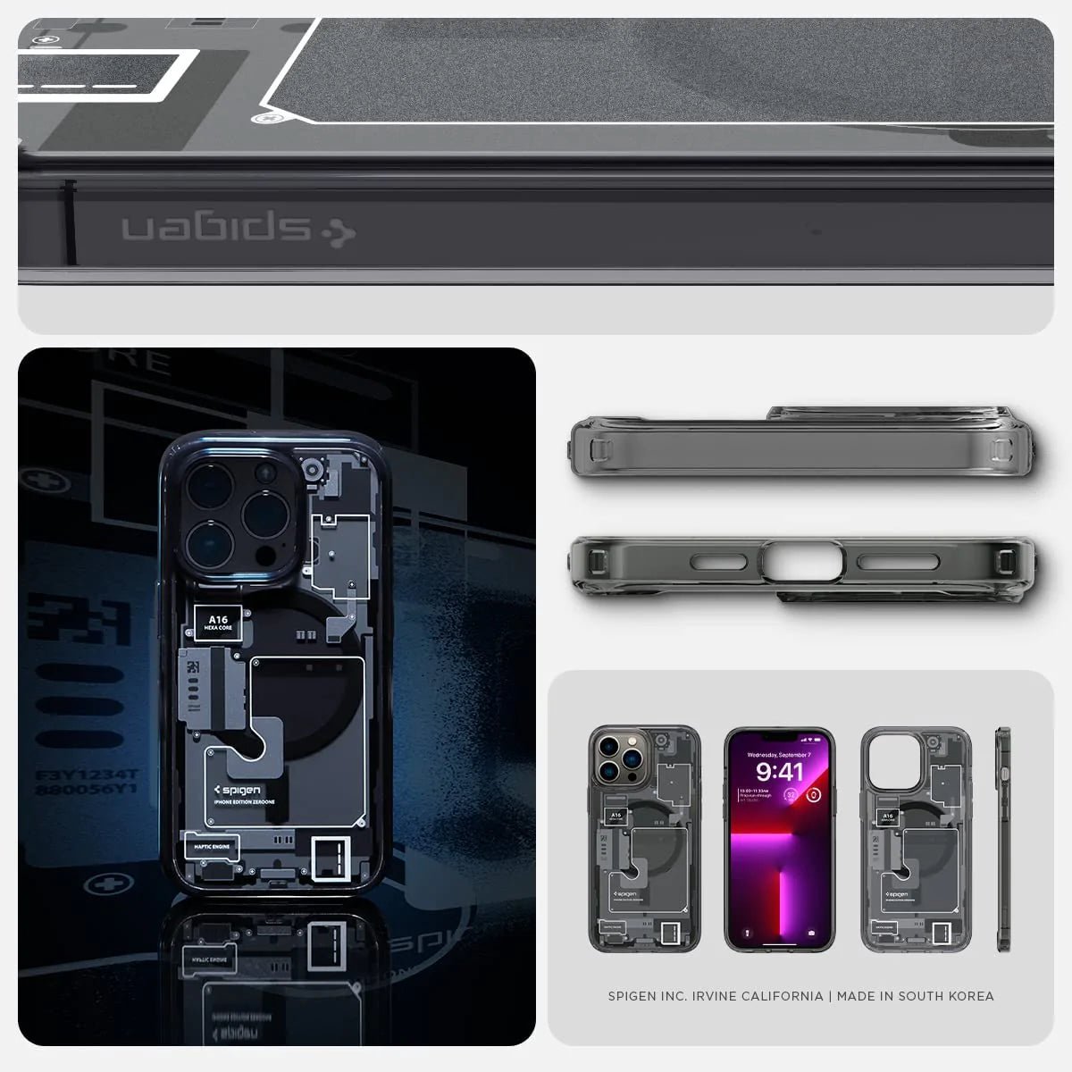 Case Negro Spigen Ultra Hybrid Zero One iPhone 13 Pro Max (Magsafe)