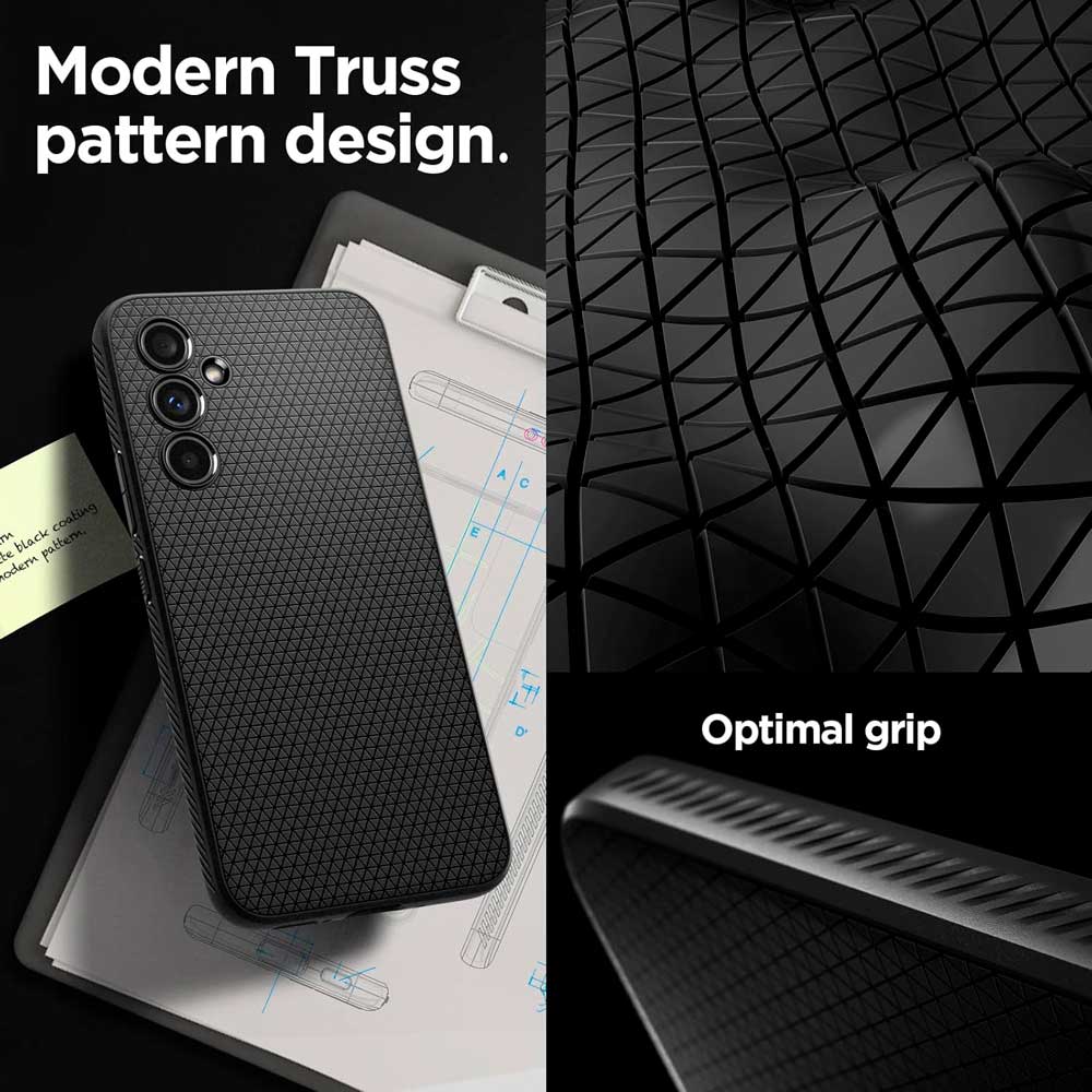 Case Negro Spigen Liquid Air Armor Para Galaxy A54 5G