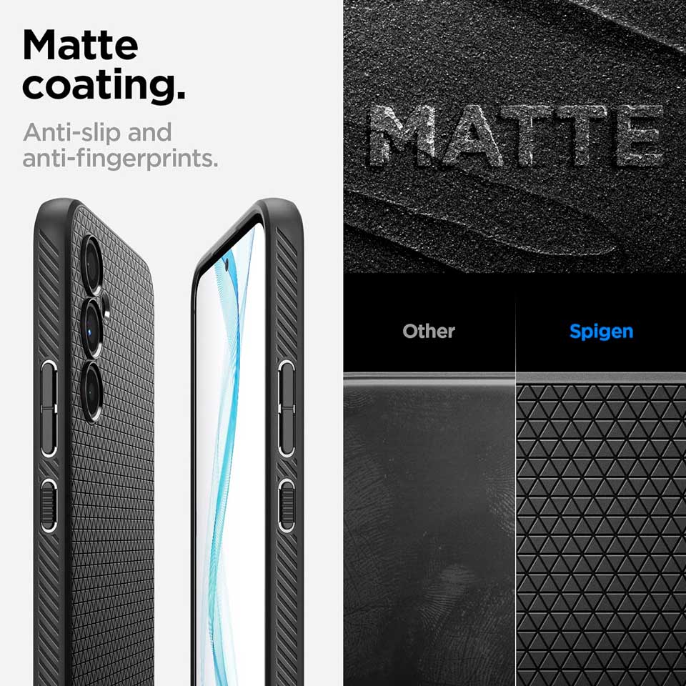 Case Negro Spigen Liquid Air Armor Para Galaxy A54 5G