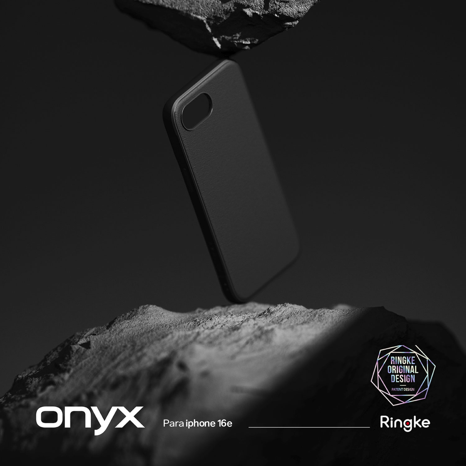 Case Negro Ligero Ringke Onyx Para iPhone 16e