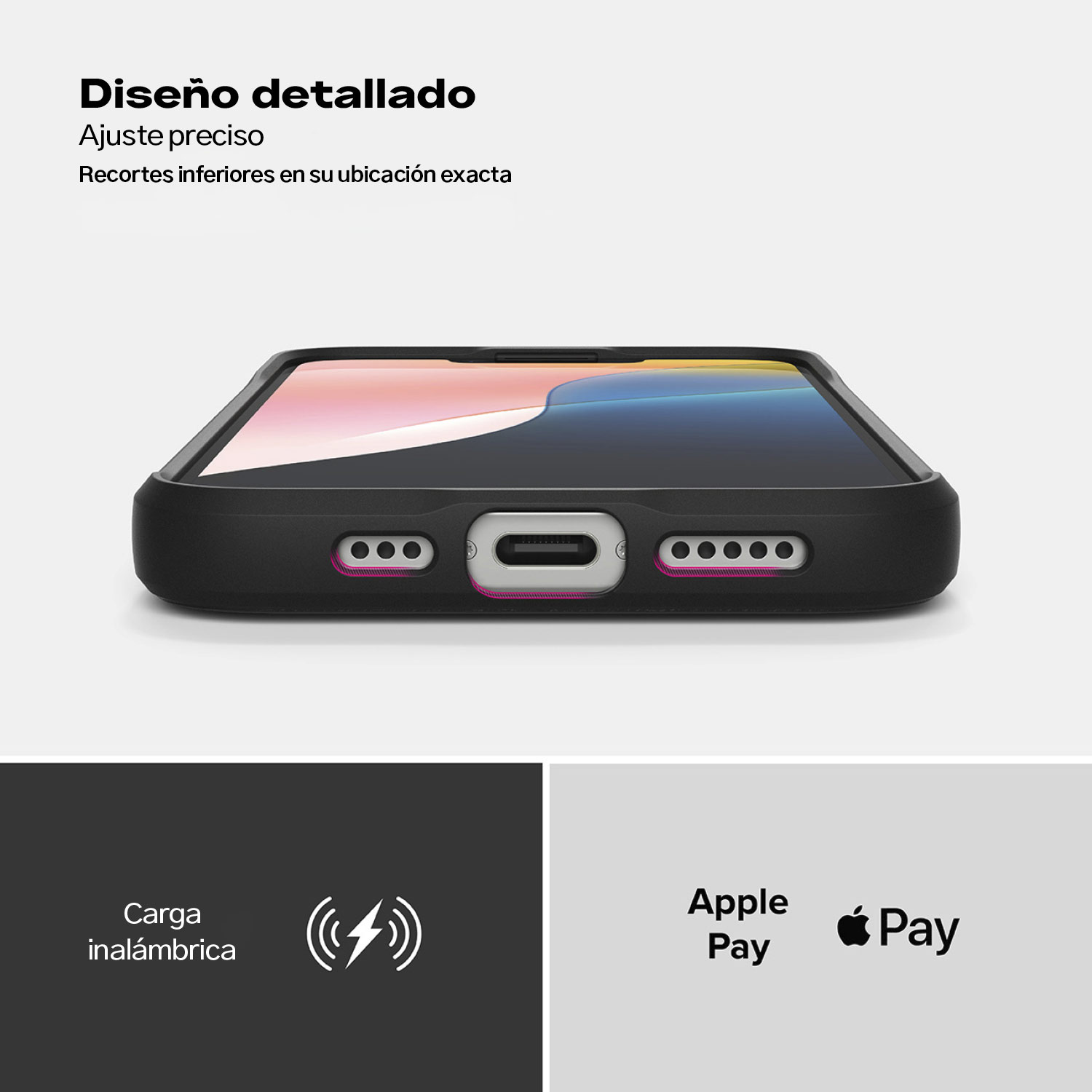 Case Negro Ligero Ringke Onyx Para iPhone 16e