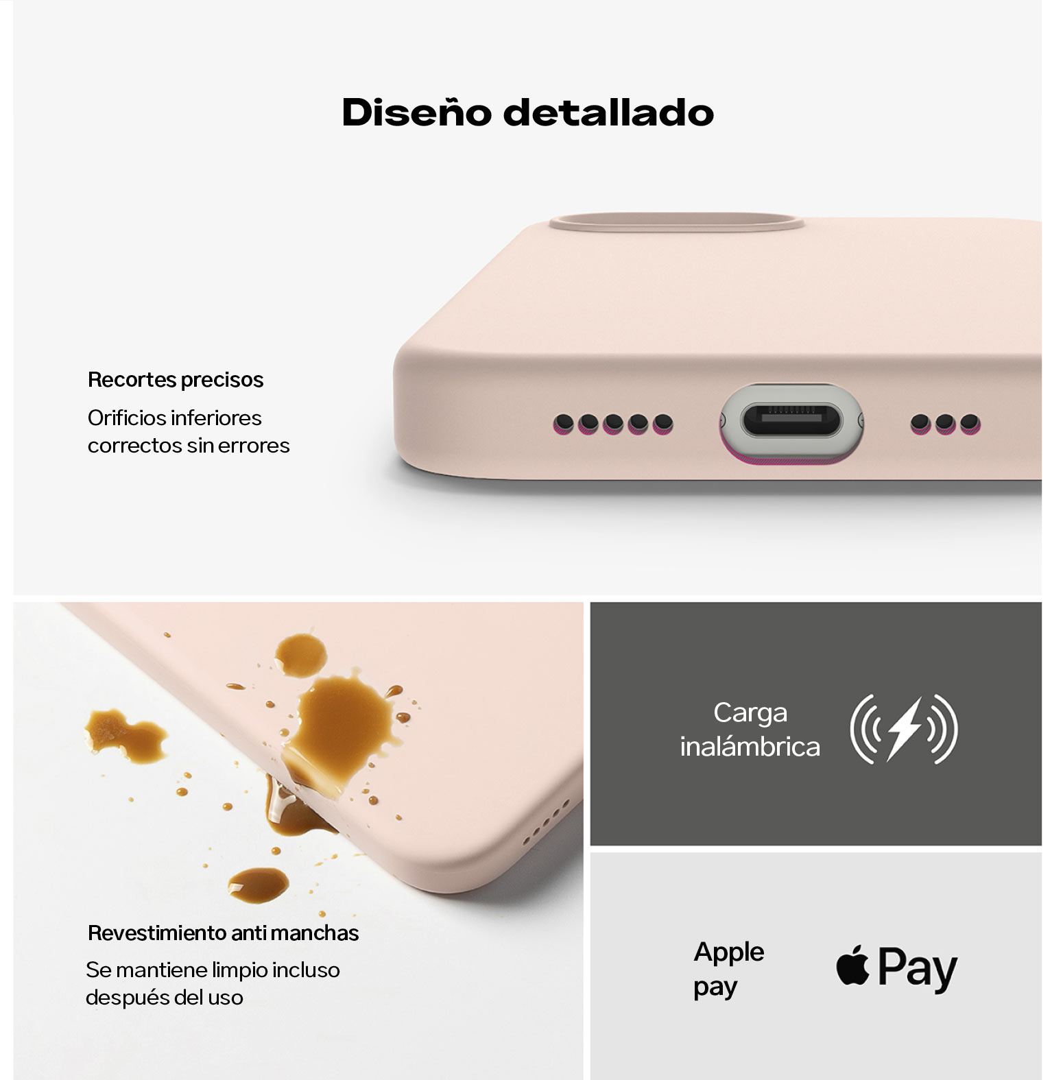Case Rosado Ringke Silicone Para iPhone 16e Con Magsafe