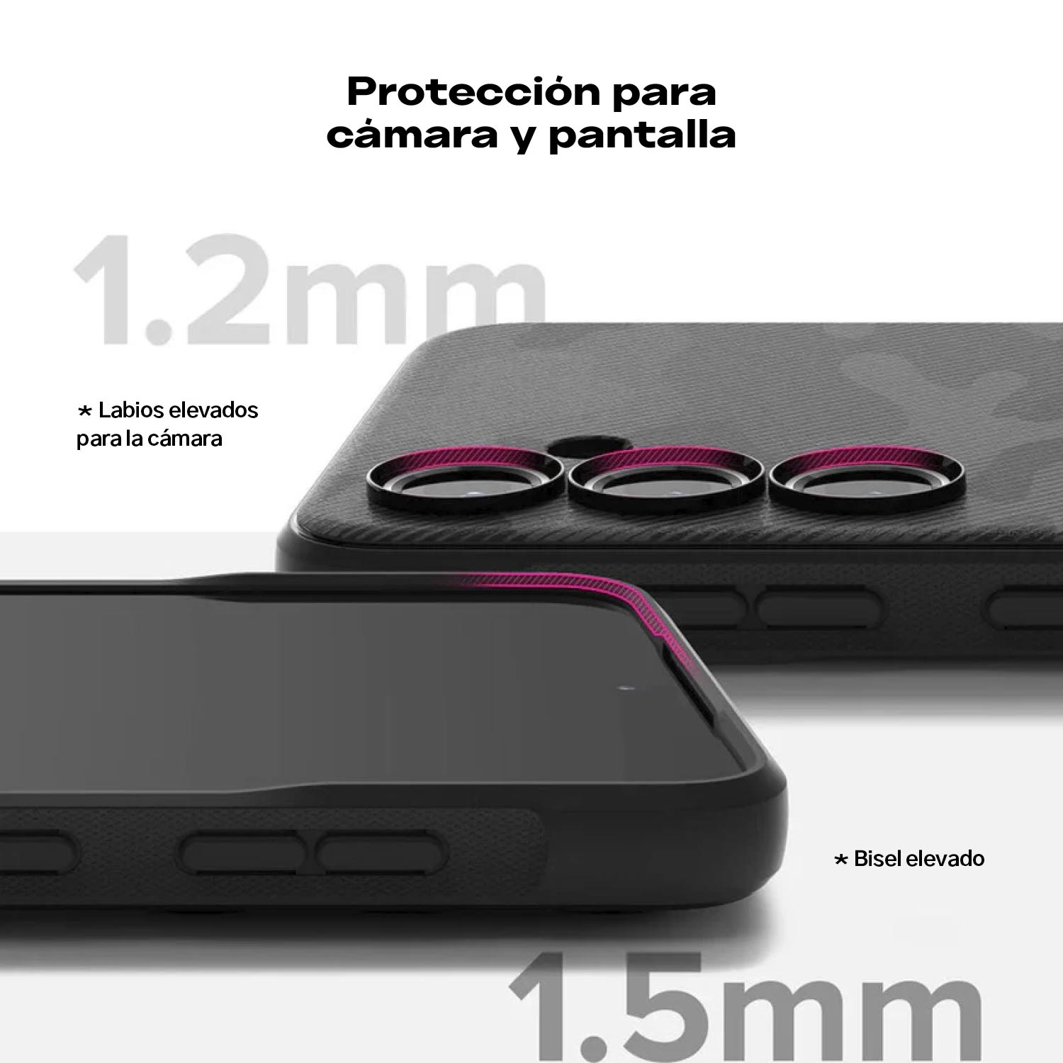 Case Negro Camuflado Ringke Onyx Design Para Galaxy S24 FE