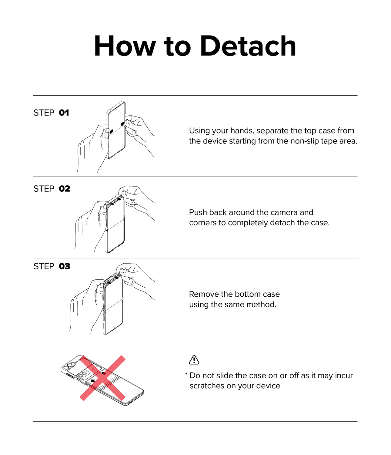 Case Ringke Slim Galaxy Z Flip 5 - Clear