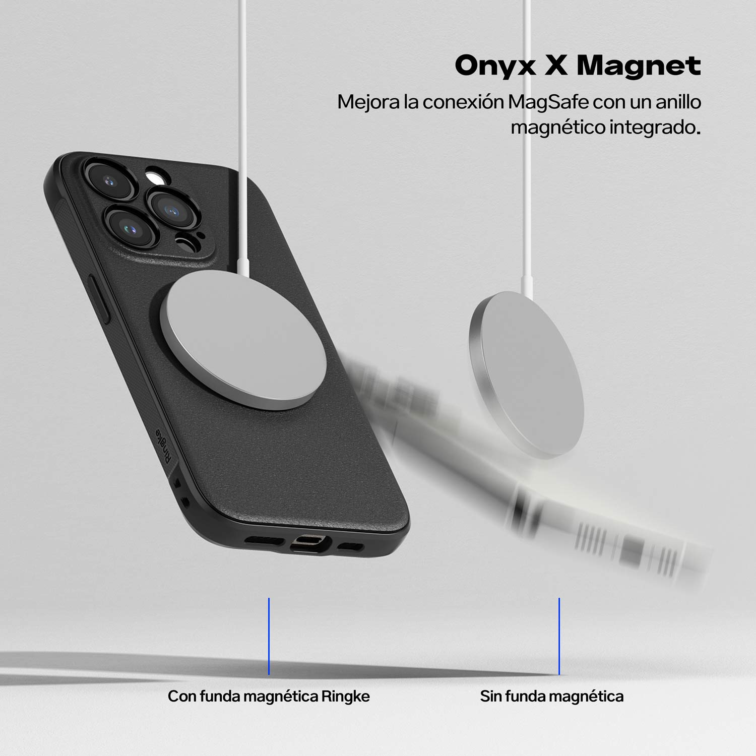 Case Negro Ringke Onyx Para iPhone 15 Pro Max (MagSafe)