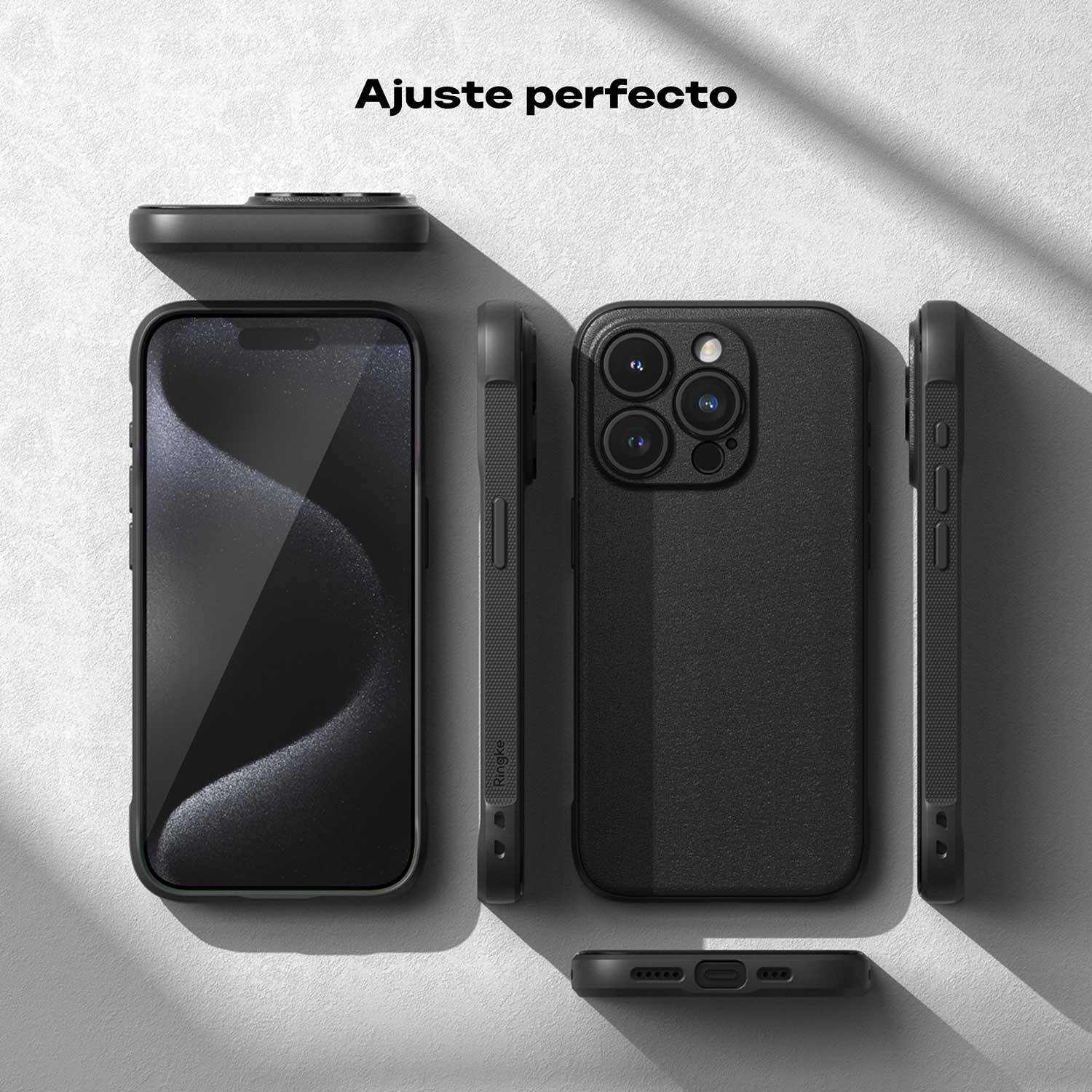 Case Negro Ringke Onyx Para iPhone 15 Pro Max (MagSafe)