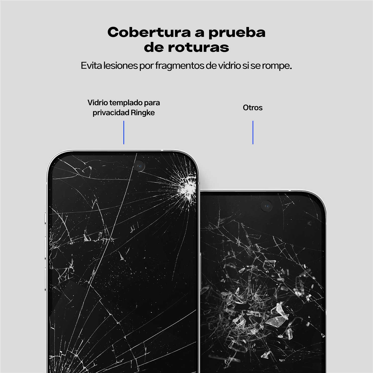 Protector de Pantalla Vidrio Ringke Anti-espía Para iPhone 15 Pro (instalador)