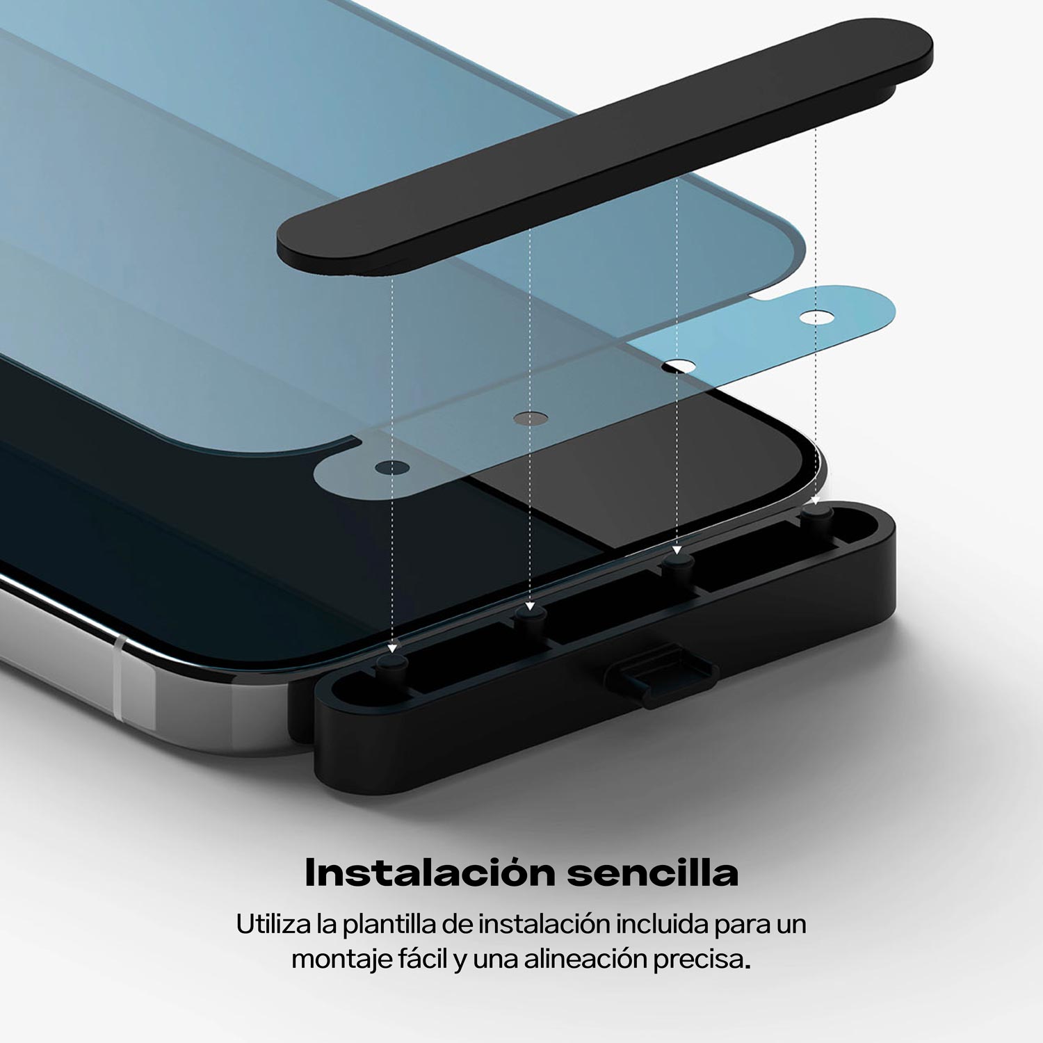 Protector de Pantalla Vidrio Ringke Anti-espía Para iPhone 15 Pro (instalador)