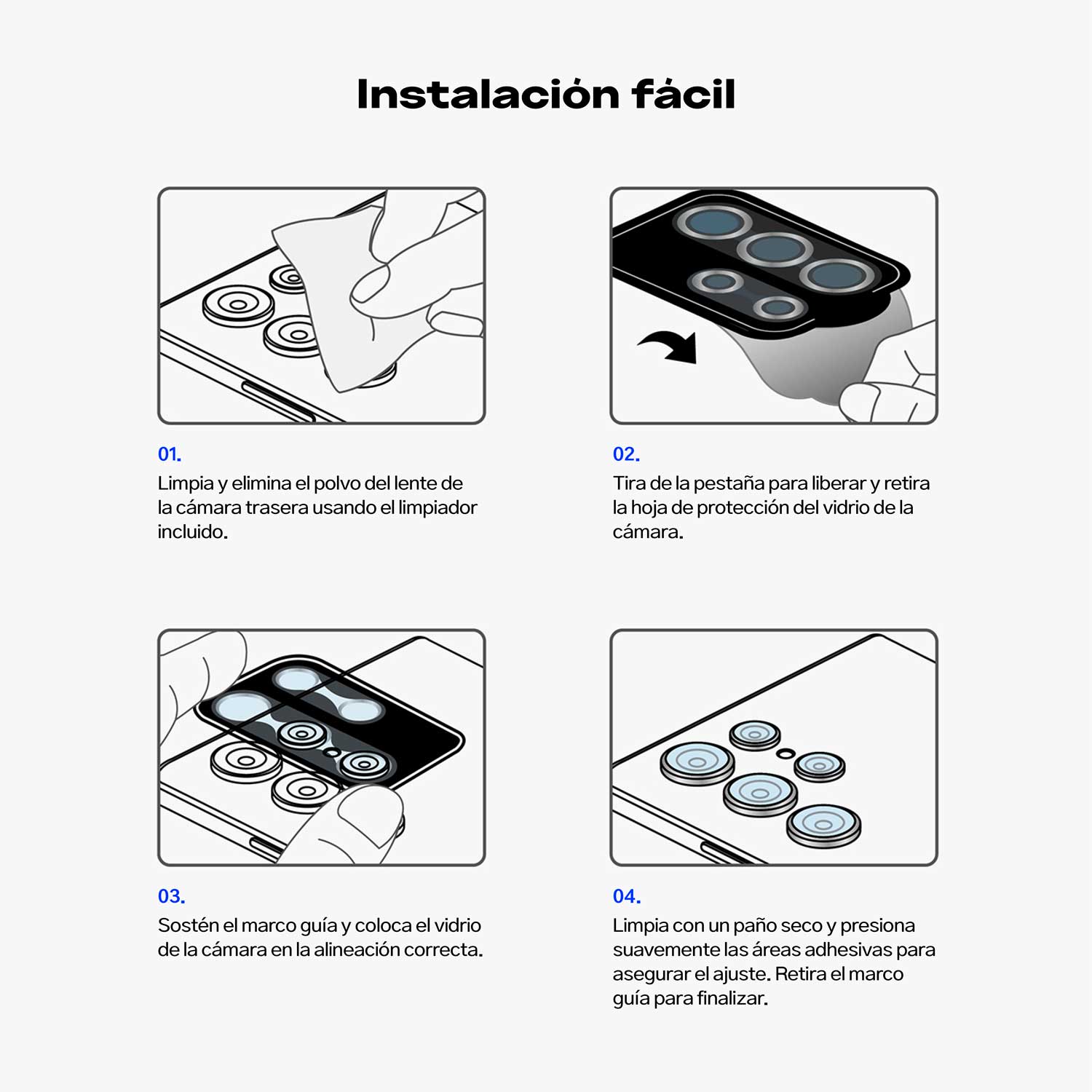 Protector de Cámara Ringke Lens Frame Para iPhone 15 Pro (instalador)