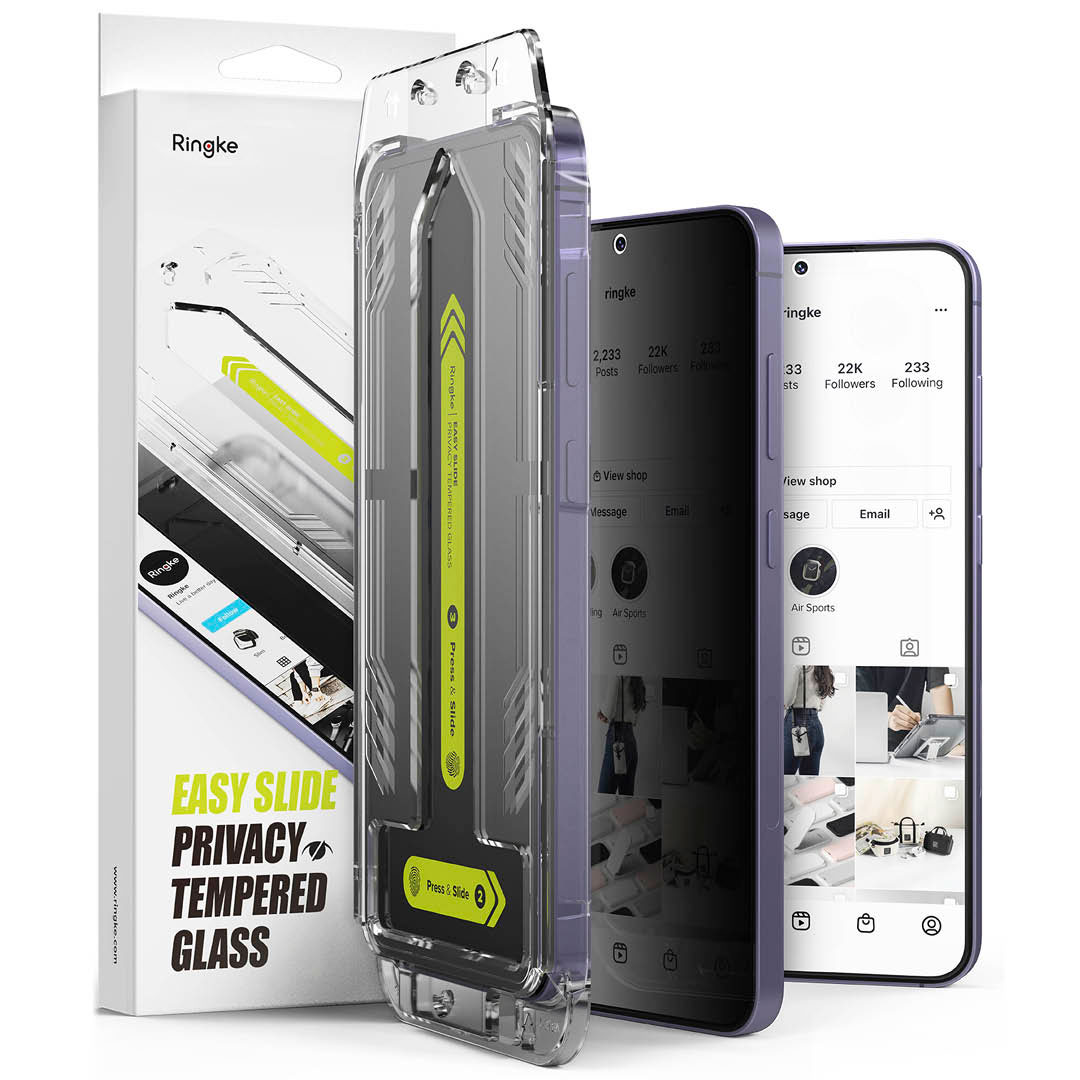 Protector Pantalla Vidrio Anti-espía Ringke Para Galaxy S24 Plus (2 Und + Instalador)