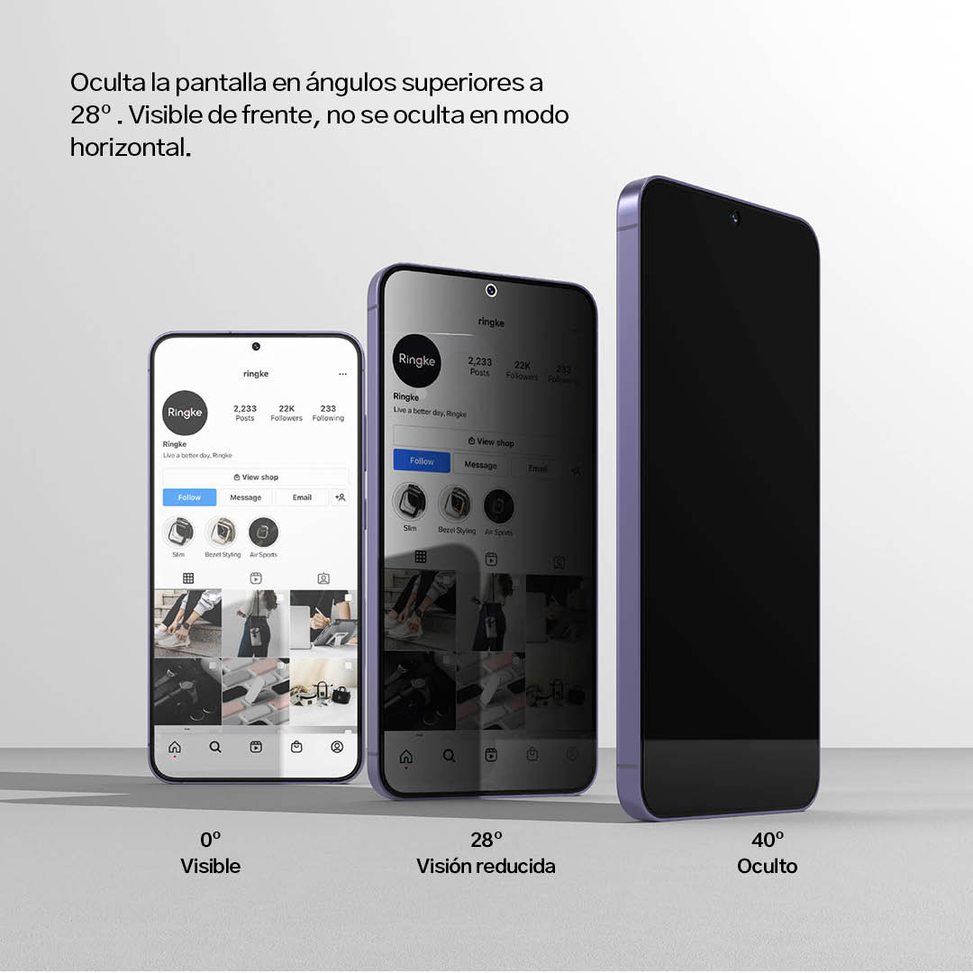 Protector Pantalla Vidrio Anti-espía Ringke Para Galaxy S24 Plus (2 Und + Instalador)