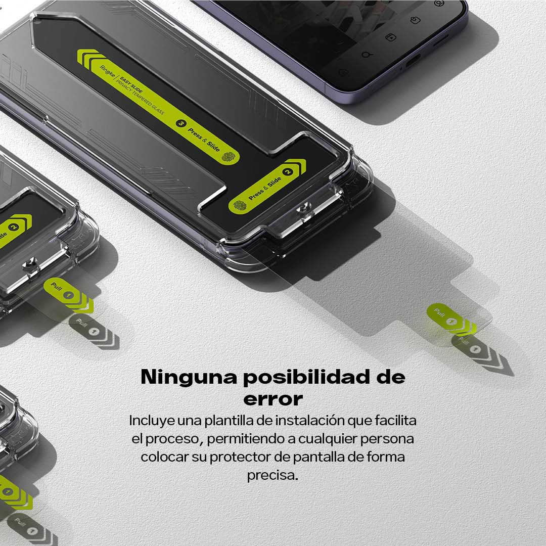 Protector Pantalla Vidrio Anti-espía Ringke Para Galaxy S24 Plus (2 Und + Instalador)