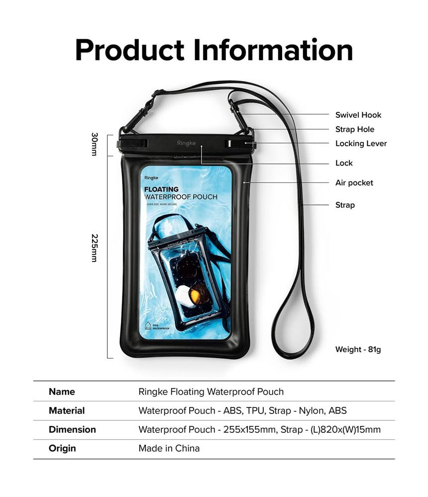 Funda Estuche Acuático Ringke Con Flotador Para Celular